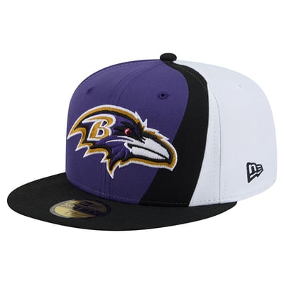 Baltimore Ravens New Era Shock 59FIFTY Fitted Hat - Purple/Black