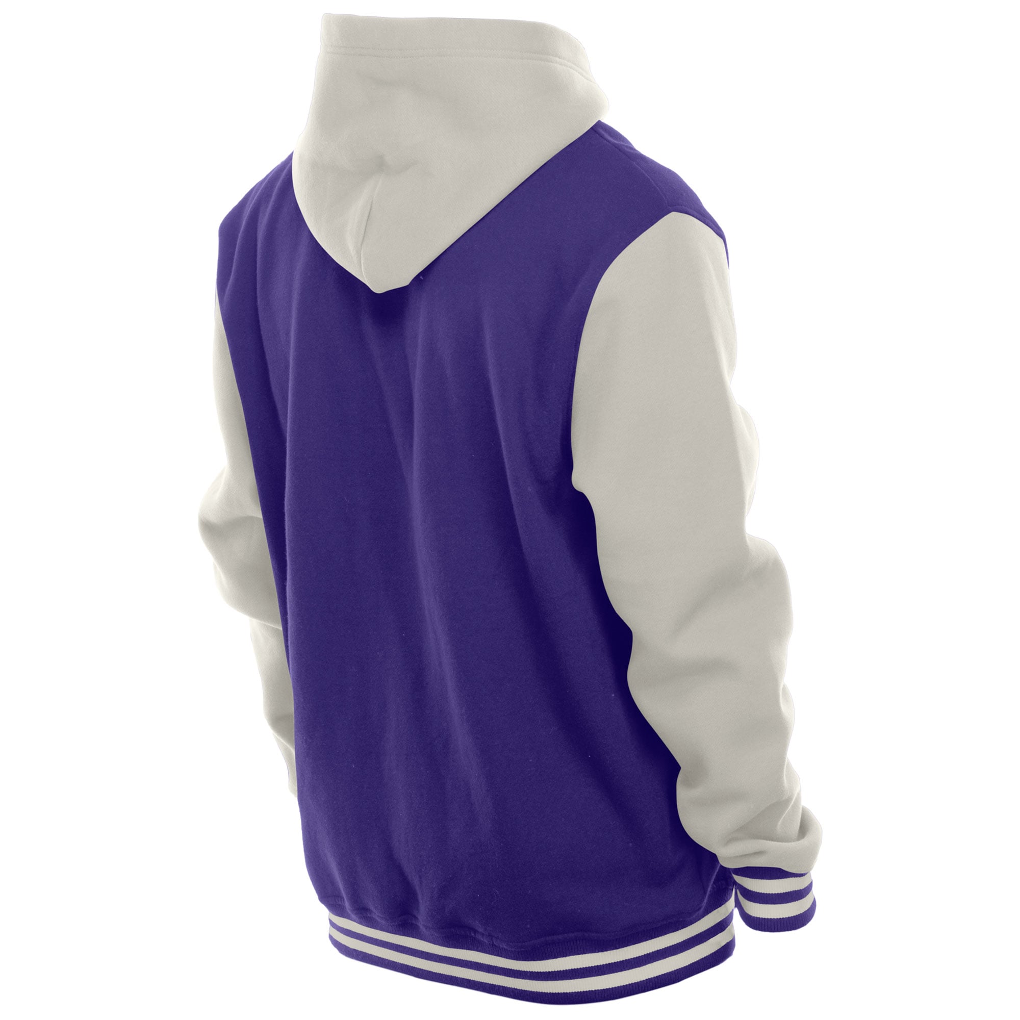 Veste polaire à capuche New Era violette/crème Baltimore Ravens pour homme