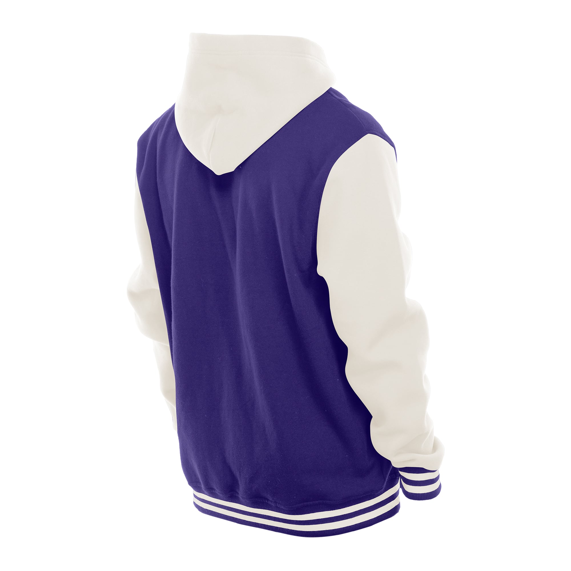 Veste polaire à capuche New Era violette/crème Baltimore Ravens pour homme