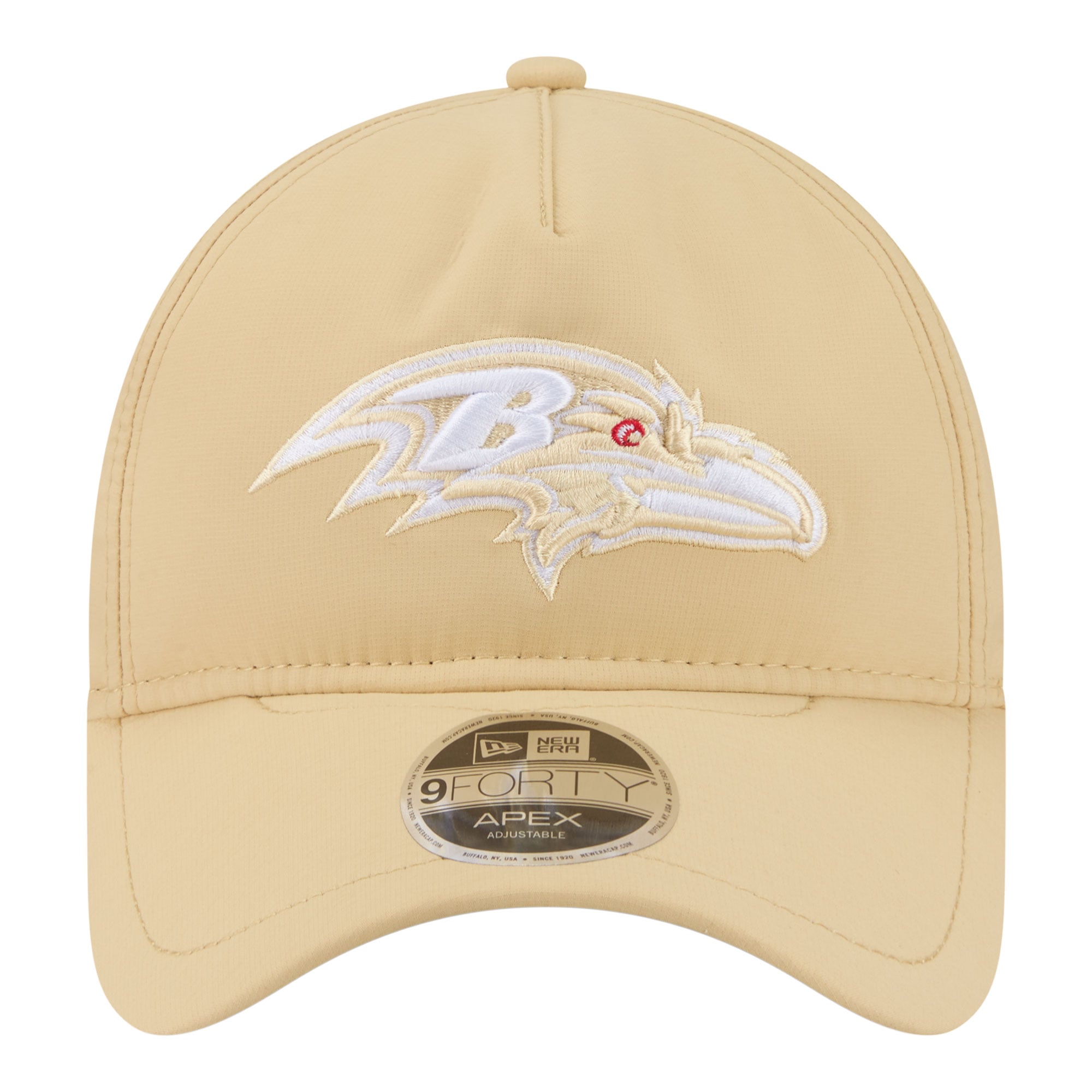 Men's New Era  Tan Baltimore Ravens Apex 9FORTY Adjustable Hat