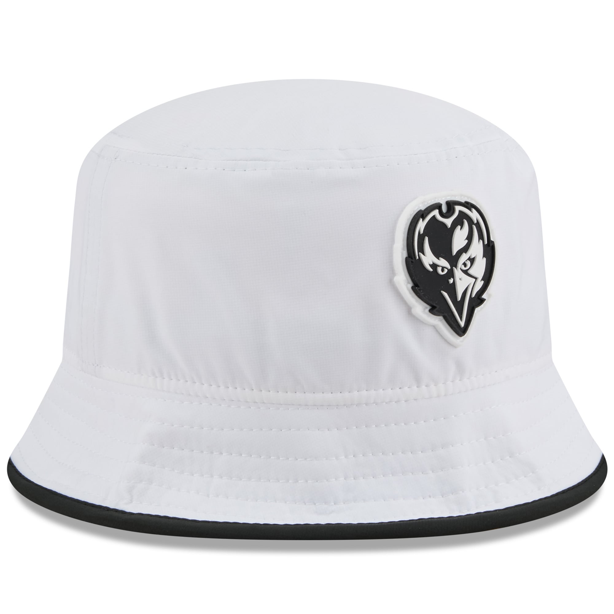 Men's New Era  White Baltimore Ravens 2025 NFL Training Camp Stretch Bucket Hat