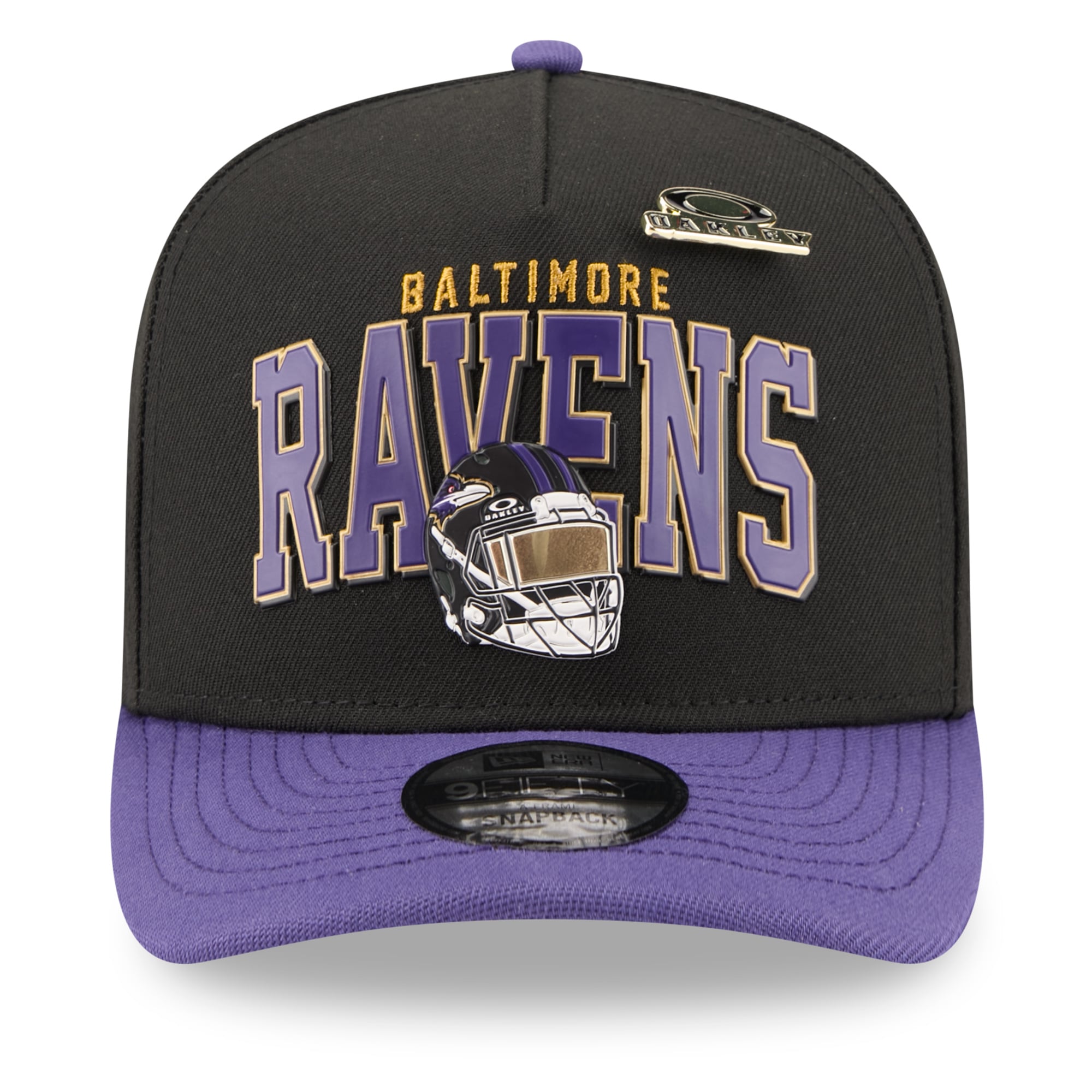 Casquette snapback New Era x Oakley noire Baltimore Ravens 9FIFTY pour homme