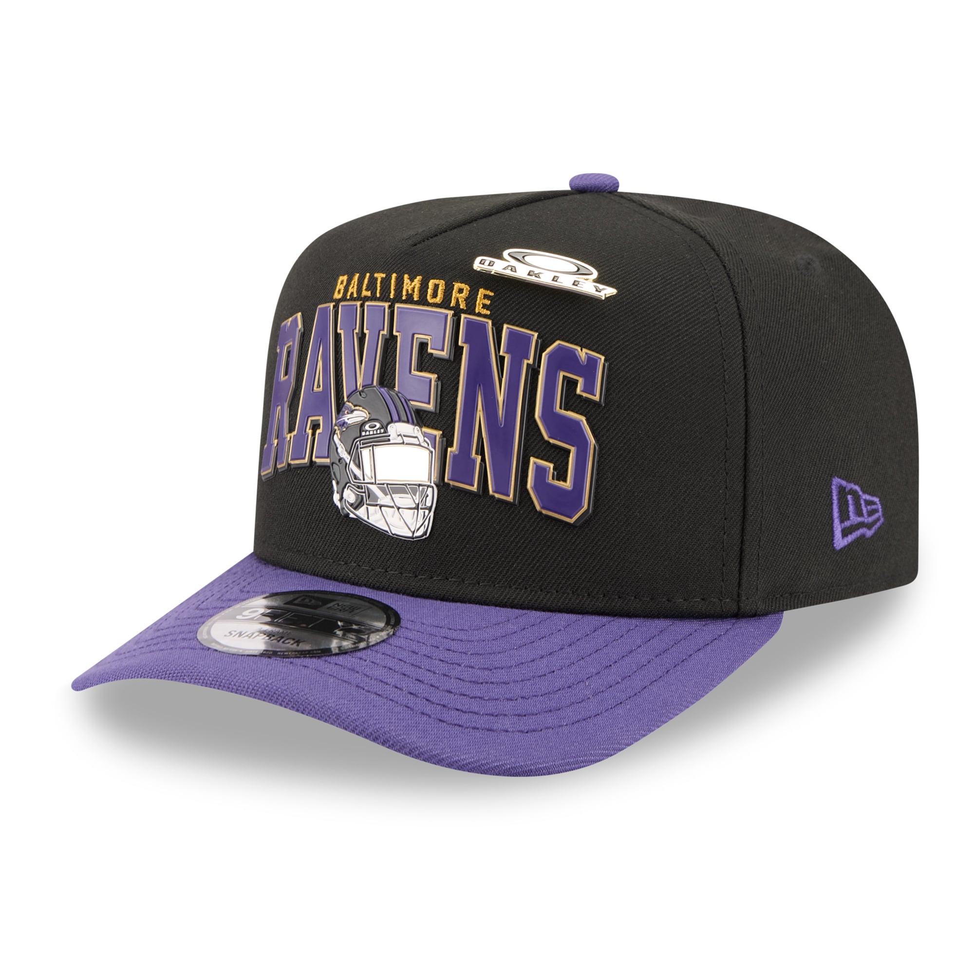 Casquette snapback New Era x Oakley noire Baltimore Ravens 9FIFTY pour homme