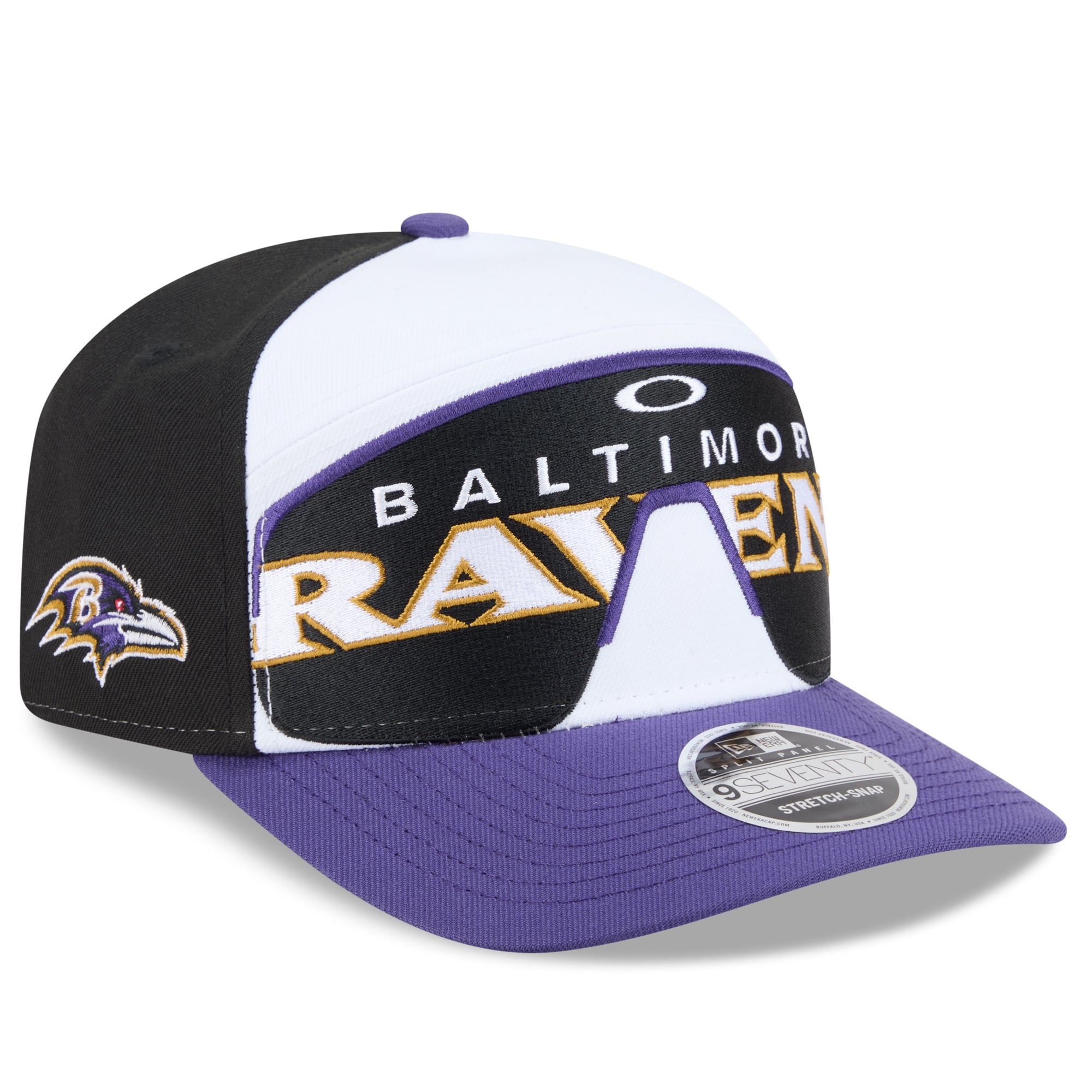 Casquette ajustable New Era x Oakley Baltimore Ravens 9SEVENTY noire pour homme