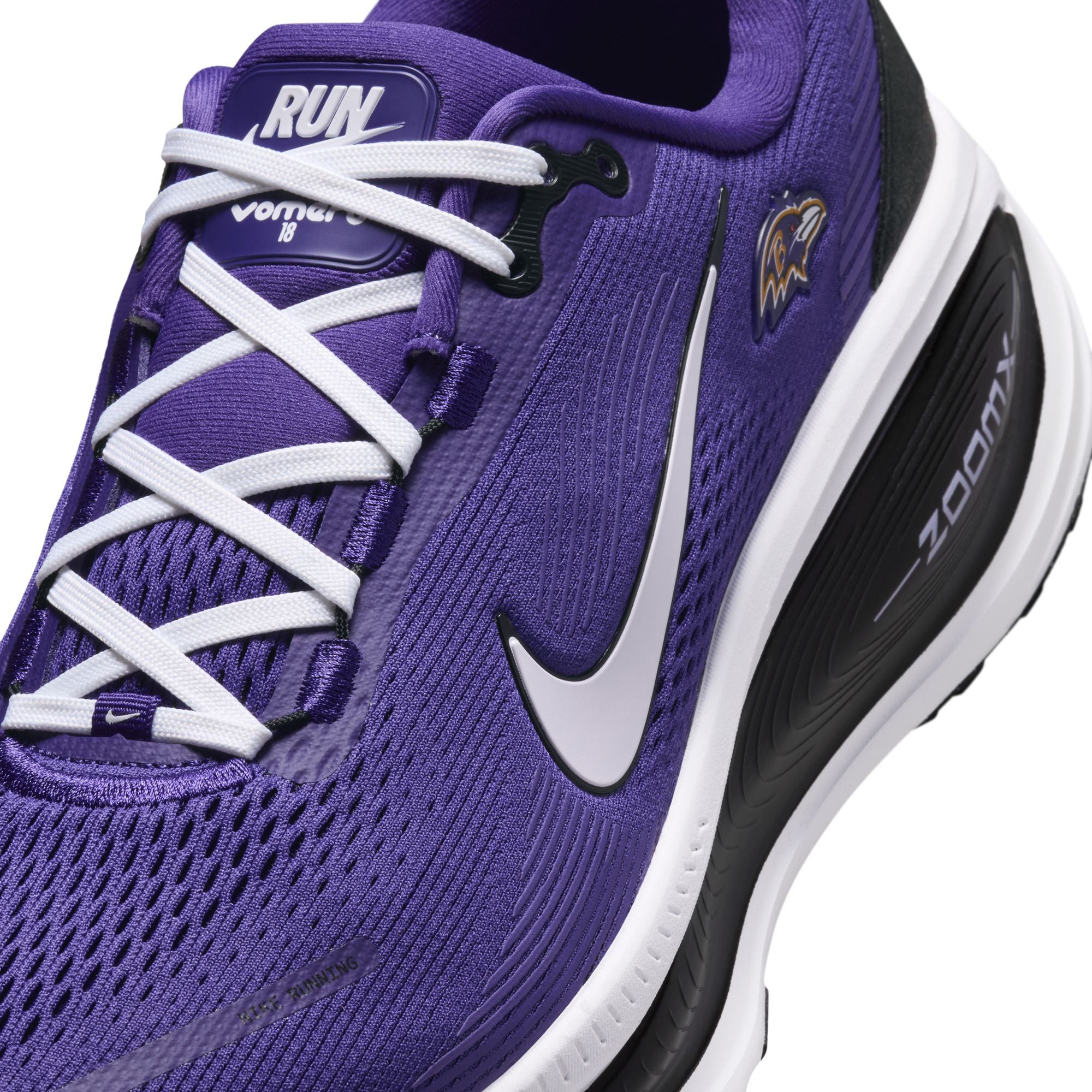 Men's Nike Baltimore Ravens Vomero 18 Running Shoes