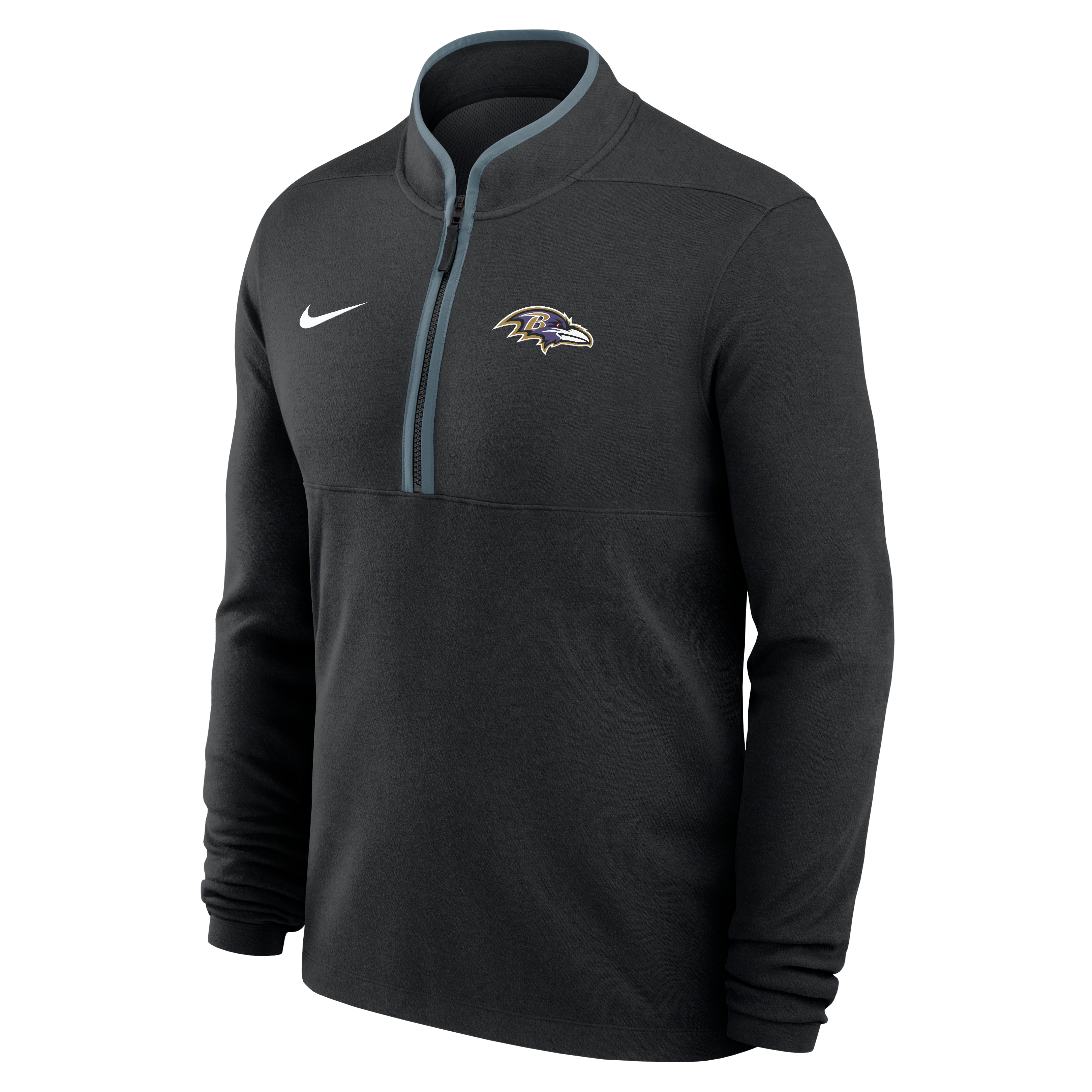 Men's Nike  Black Baltimore Ravens Dri-FIT Victory Half-Zip Pullover