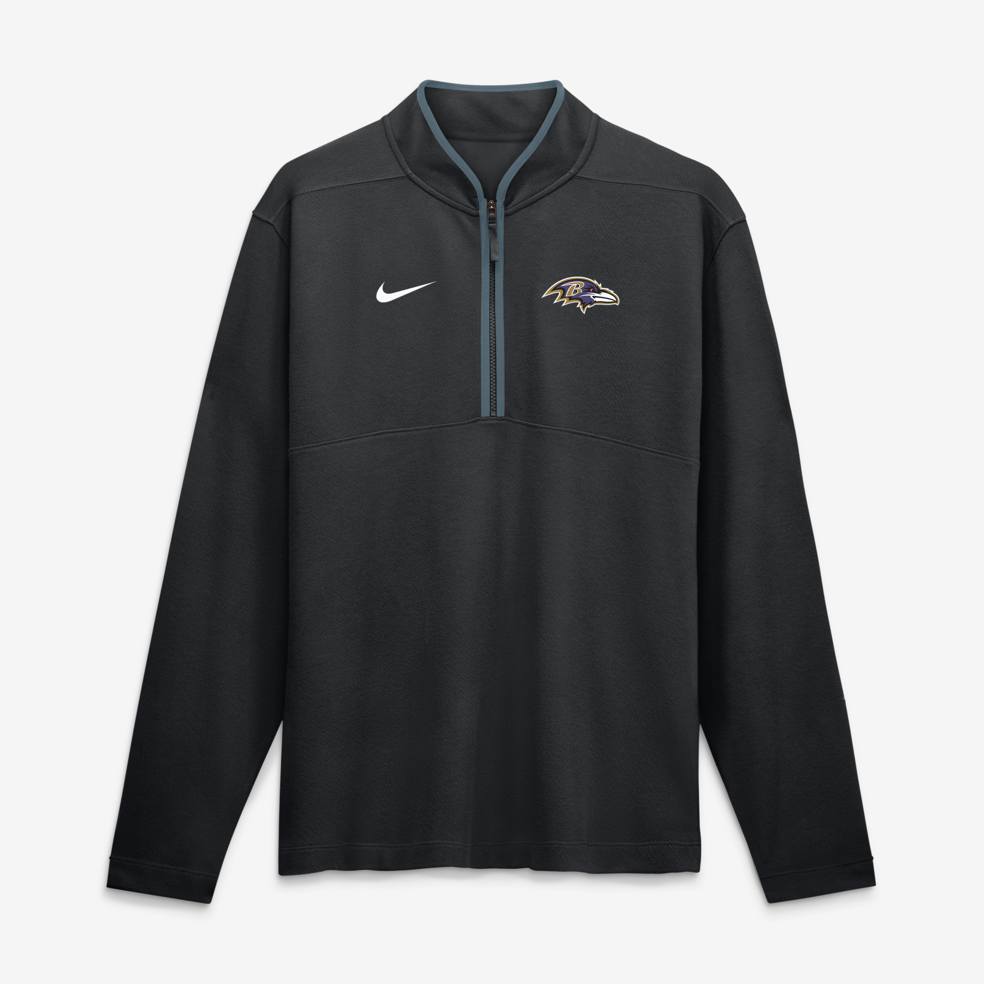 Men's Nike  Black Baltimore Ravens Dri-FIT Victory Half-Zip Pullover