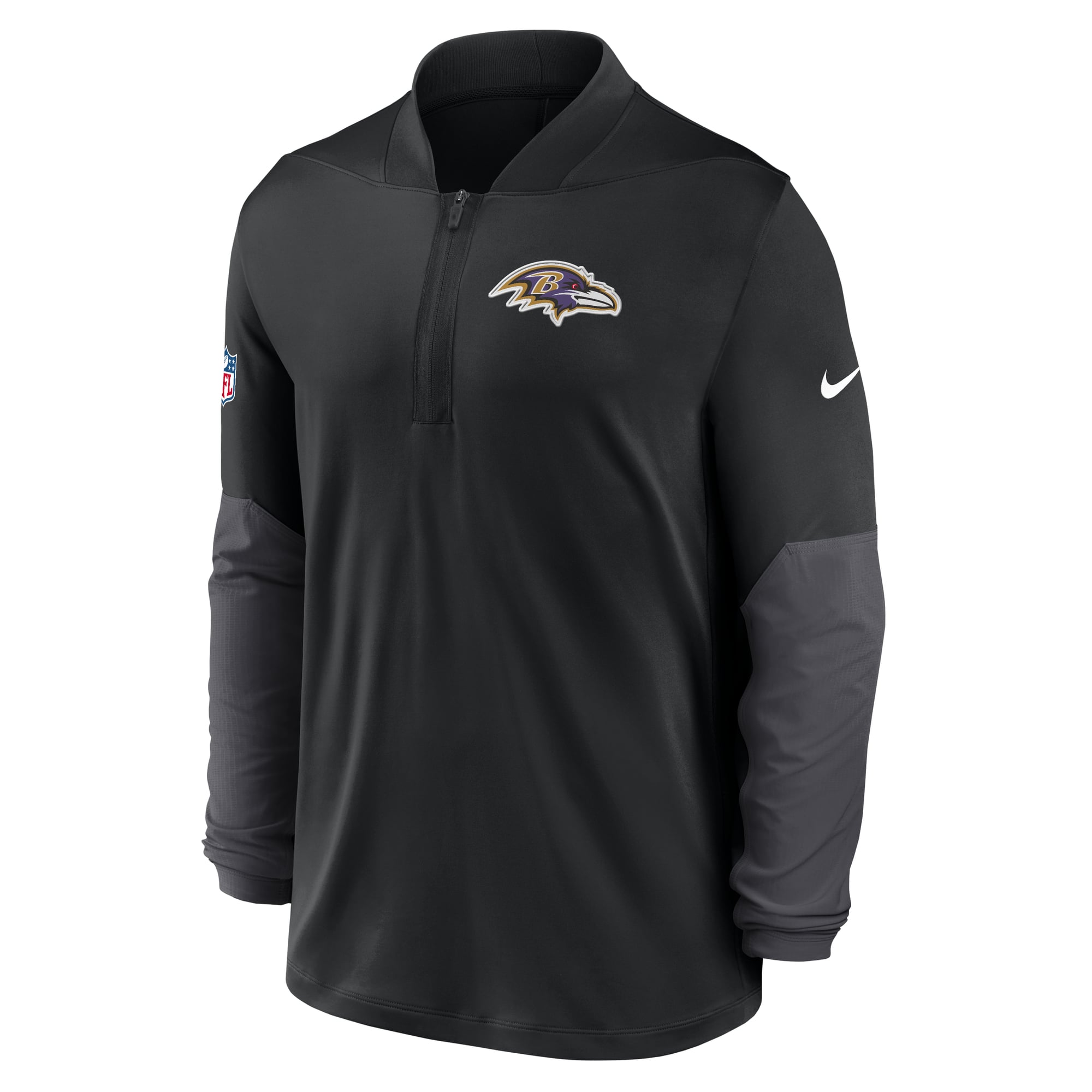 Men's Nike Baltimore Ravens Sideline Dri-FIT Half-Zip Pullover