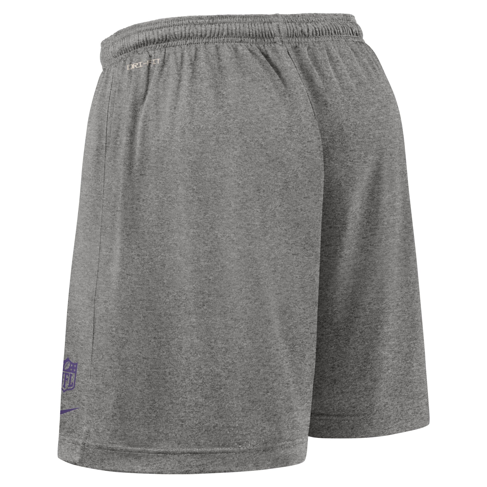 Short réversible Nike Dri-FIT noir pour homme des Baltimore Ravens