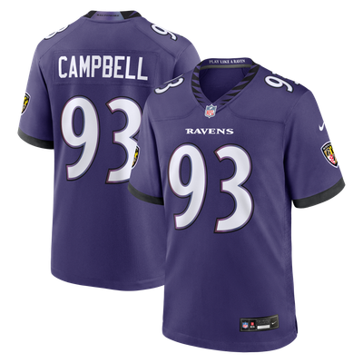 Calais Campbell Baltimore Ravens Nike Team Game Jersey - Purple