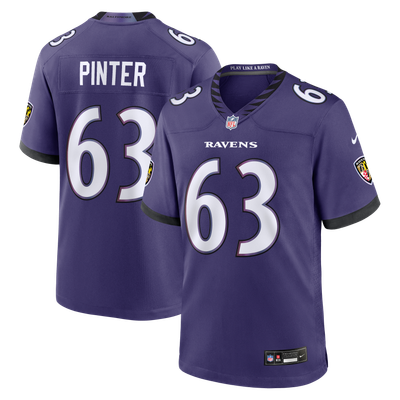 Danny Pinter Baltimore Ravens Nike Team Game Jersey - Purple