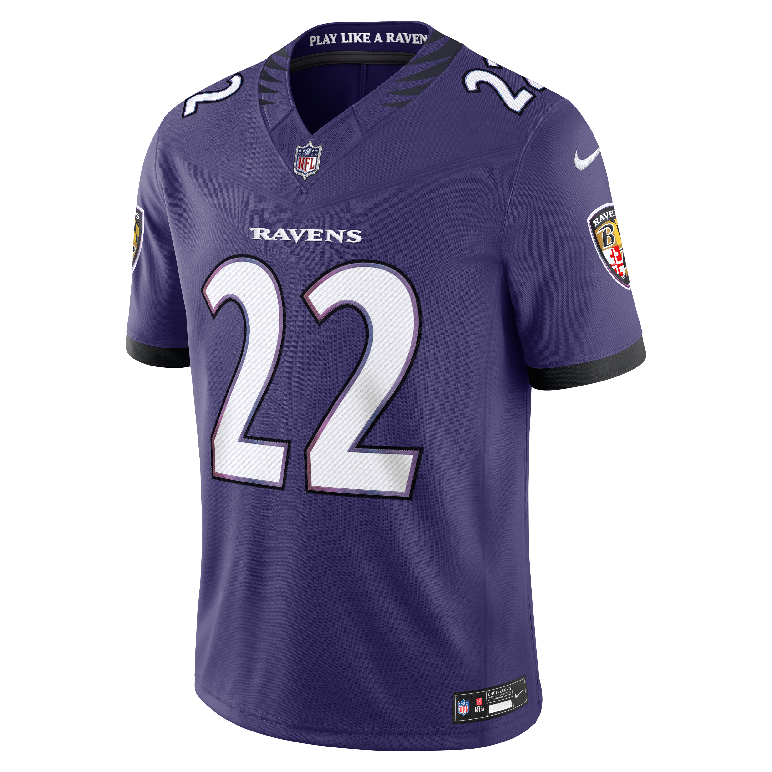Men's Nike Derrick Henry Purple Baltimore Ravens Team Vapor F.U.S.E. Stitched Limited Jersey