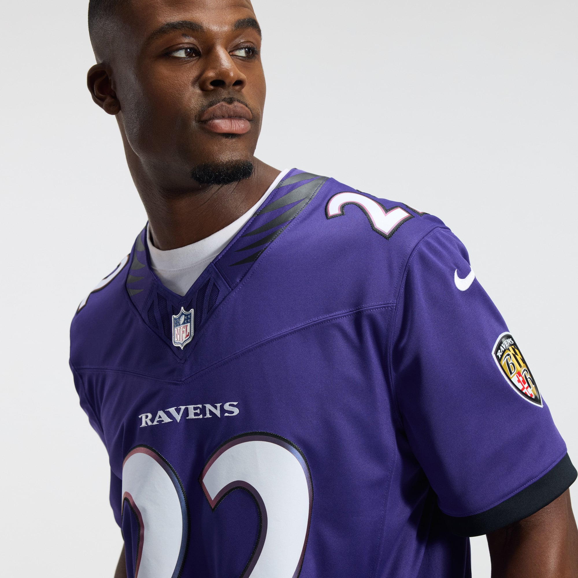 Men's Nike Derrick Henry Purple Baltimore Ravens Team Vapor F.U.S.E. Stitched Limited Jersey