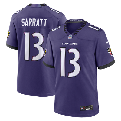 Elijah Sarratt Baltimore Ravens Nike Team Game Jersey - Purple