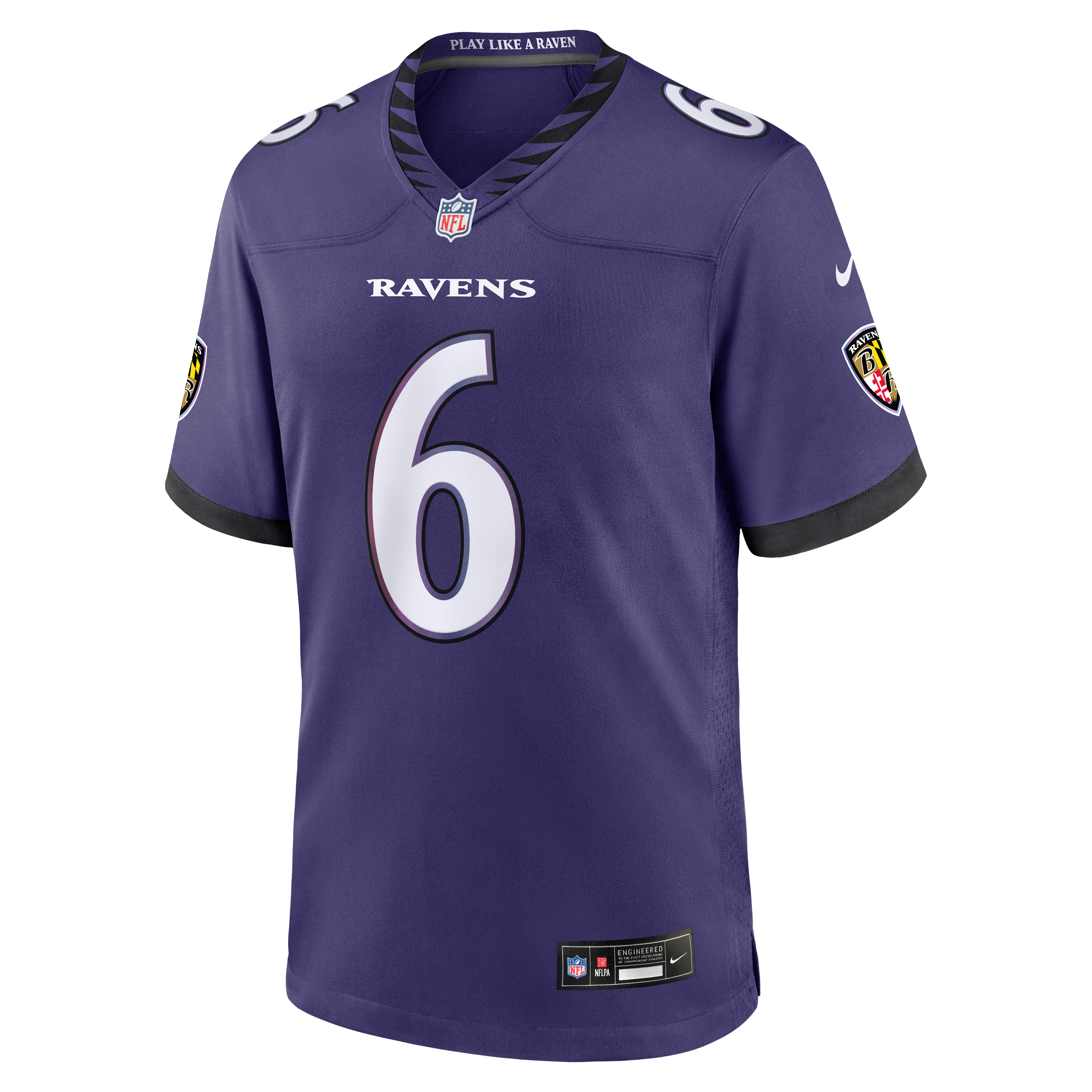 Men's Nike Ja'Kobi Lane Purple Baltimore Ravens Team Game Jersey