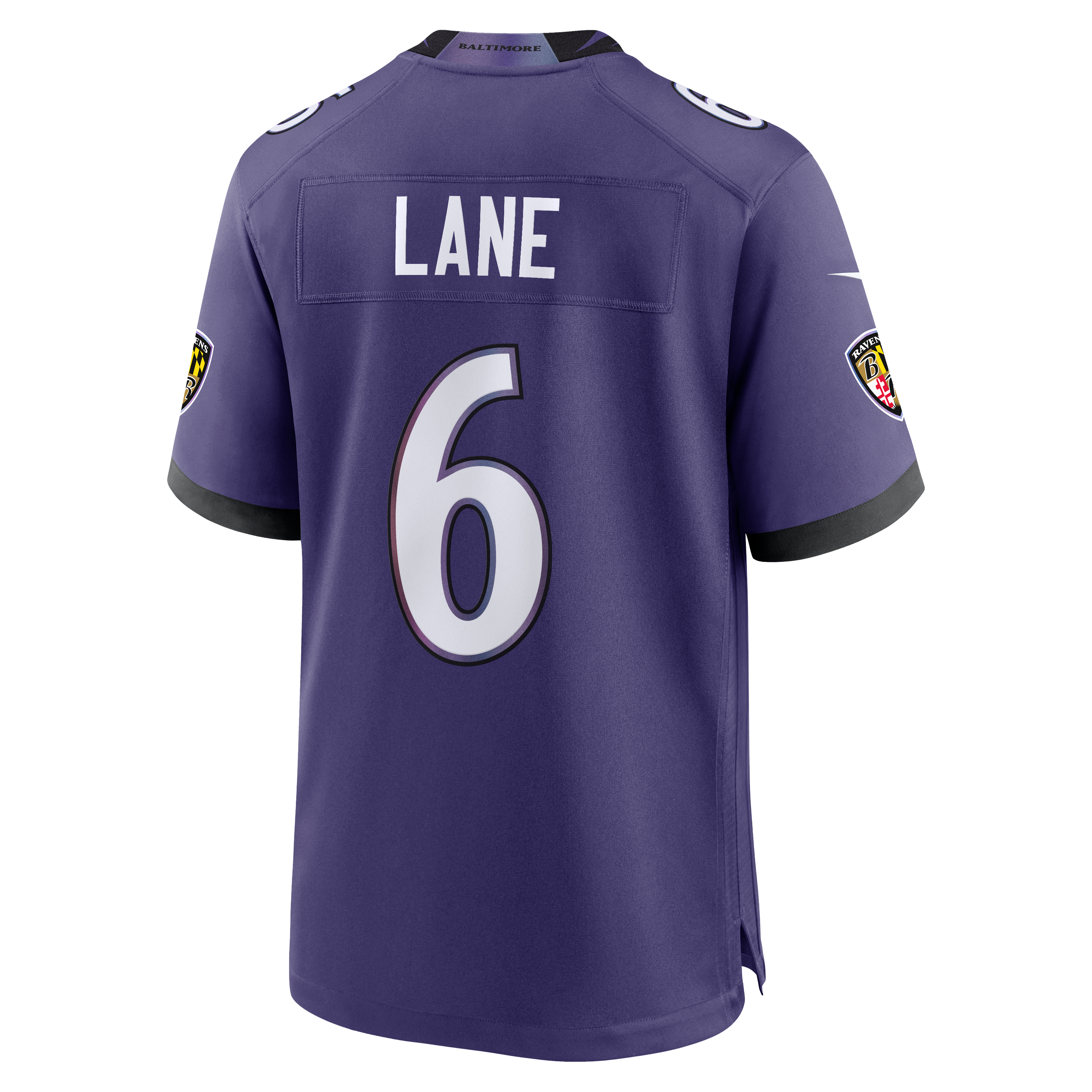 Men's Nike Ja'Kobi Lane Purple Baltimore Ravens Team Game Jersey