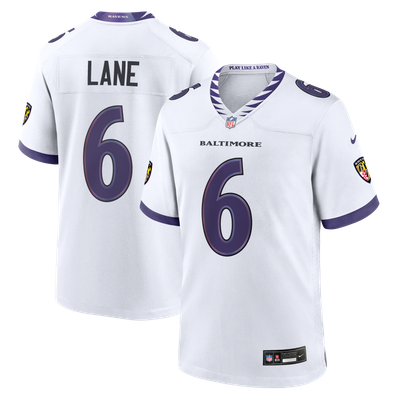 Ja'Kobi Lane Baltimore Ravens Nike Game Jersey - White