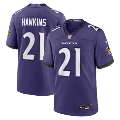Jaylinn Hawkins Baltimore Ravens Nike Team Game Jersey - Purple