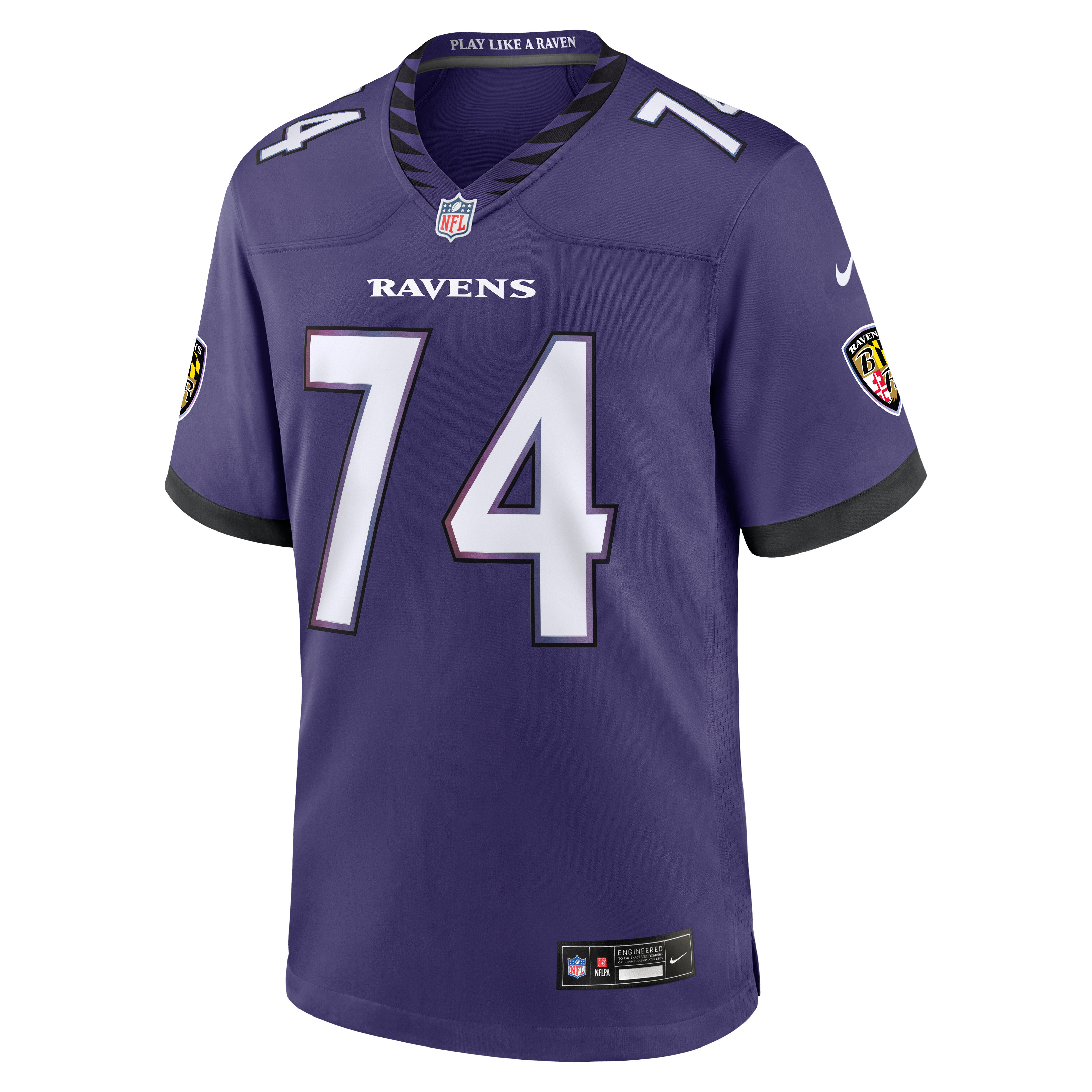Men's Nike John Simpson Purple Baltimore Ravens Team Game Jersey