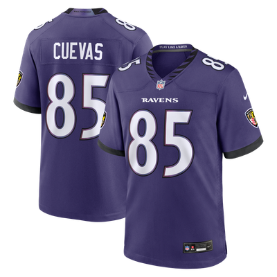Josh Cuevas Baltimore Ravens Nike Team Game Jersey - Purple
