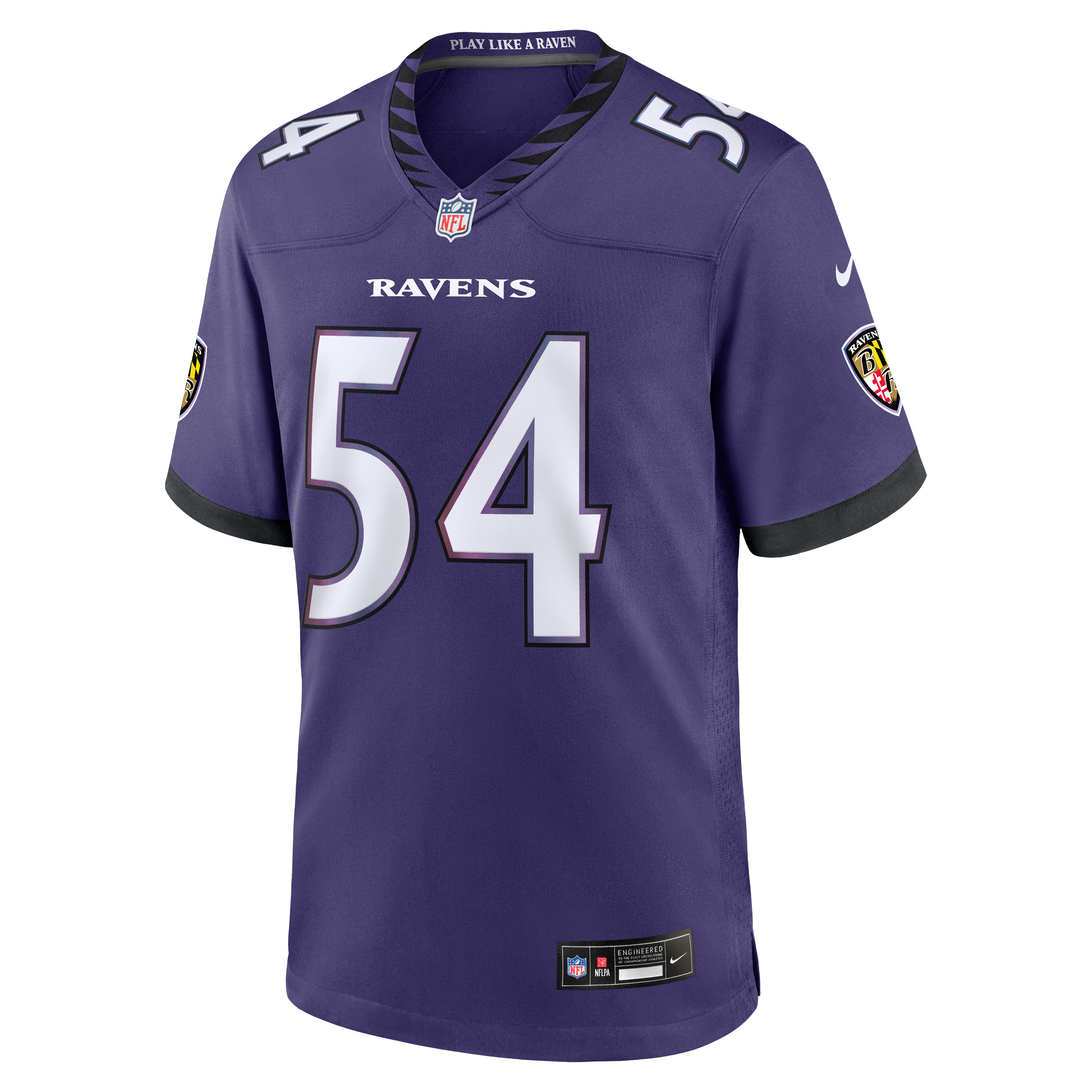 Men's Nike Jovaughn Gwyn Purple Baltimore Ravens Team Game Jersey