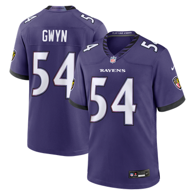 Jovaughn Gwyn Baltimore Ravens Nike Team Game Jersey - Purple