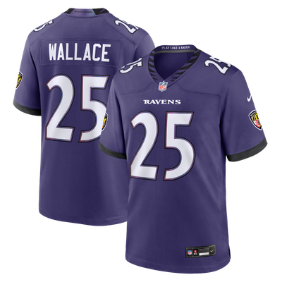 K'Von Wallace Baltimore Ravens Nike Team Game Jersey - Purple