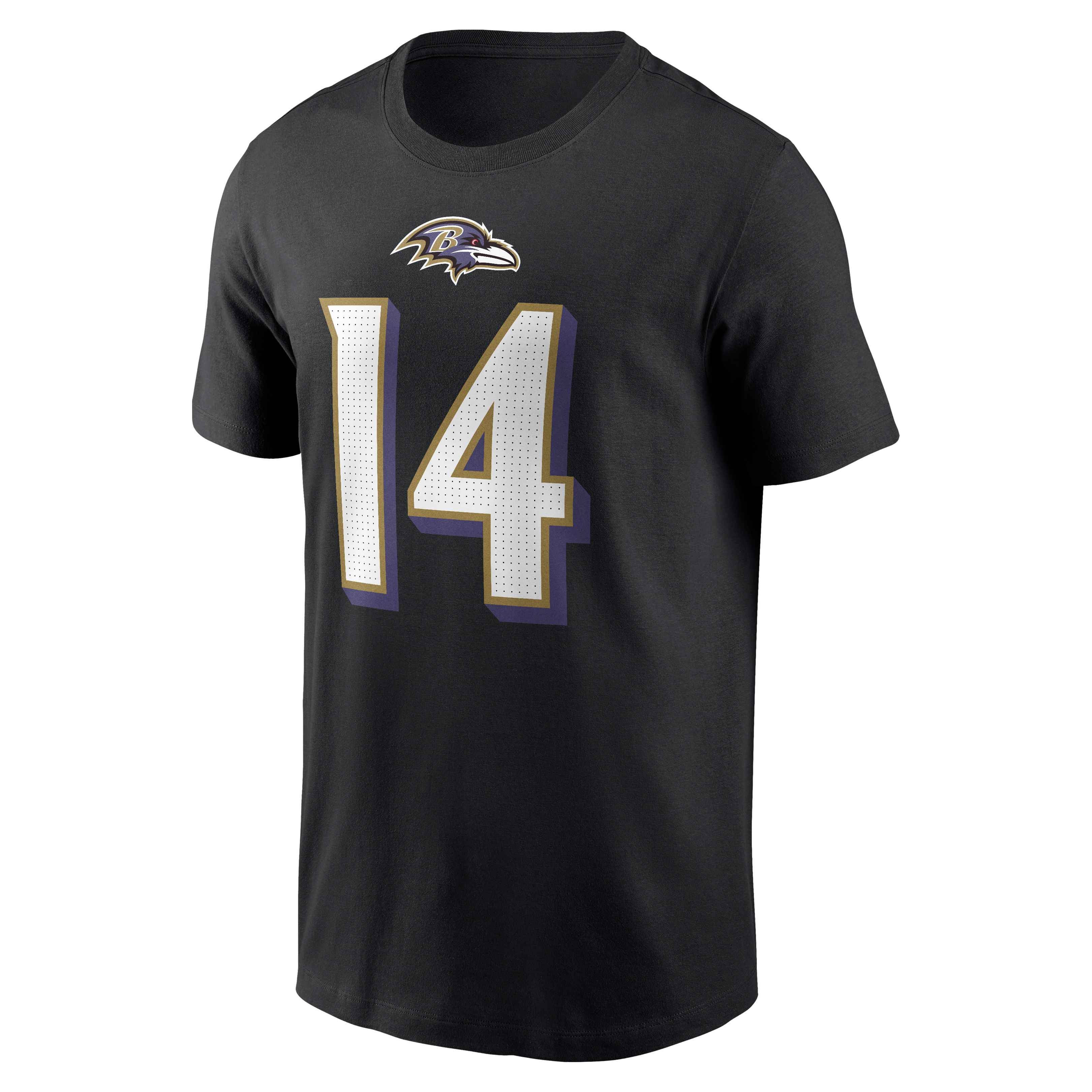T-shirt Nike Kyle Hamilton noir pour homme, avec nom et numéro des Ravens de Baltimore