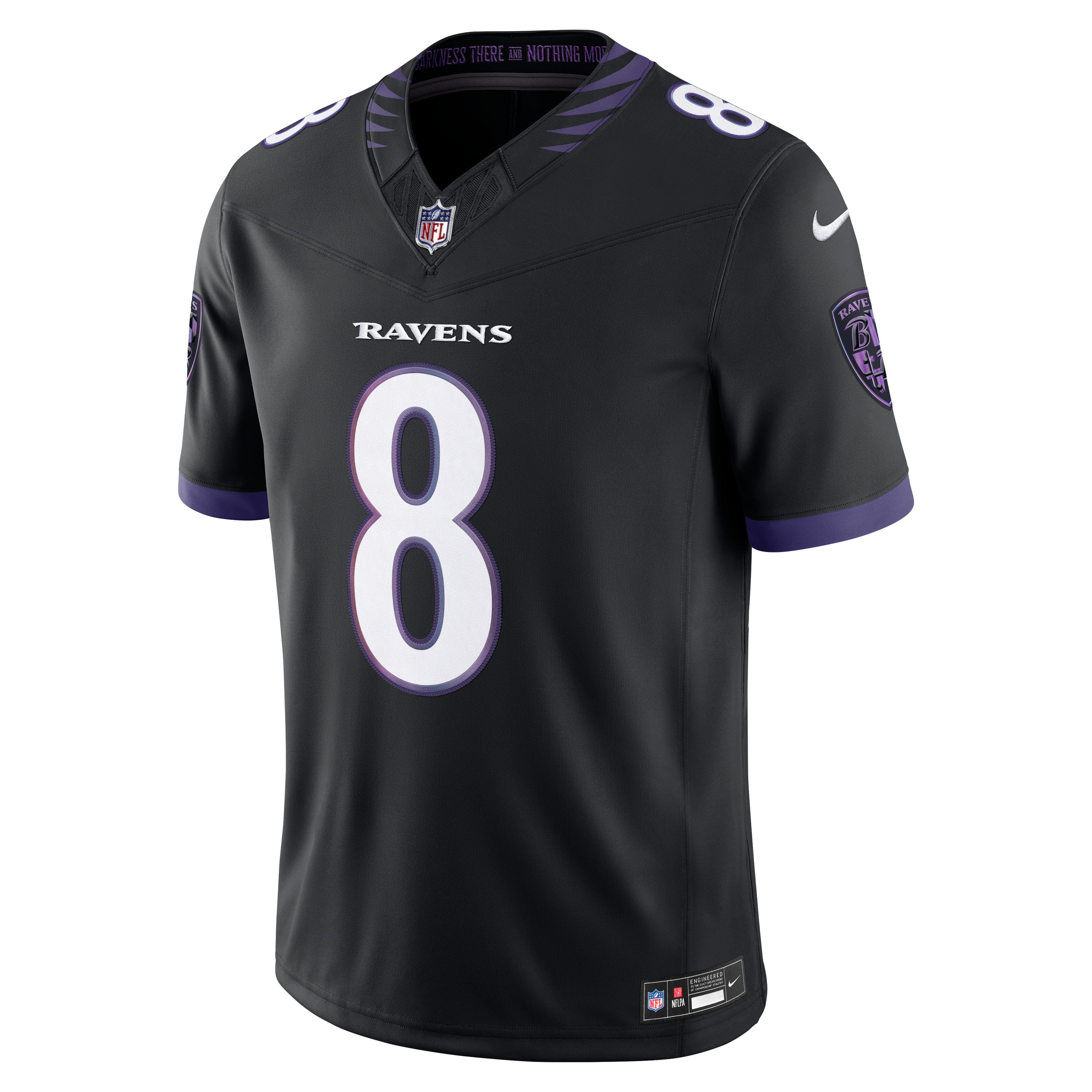 Maillot Nike Lamar Jackson blanc Baltimore Ravens Vapor F.U.S.E. cousu en édition limitée pour homme