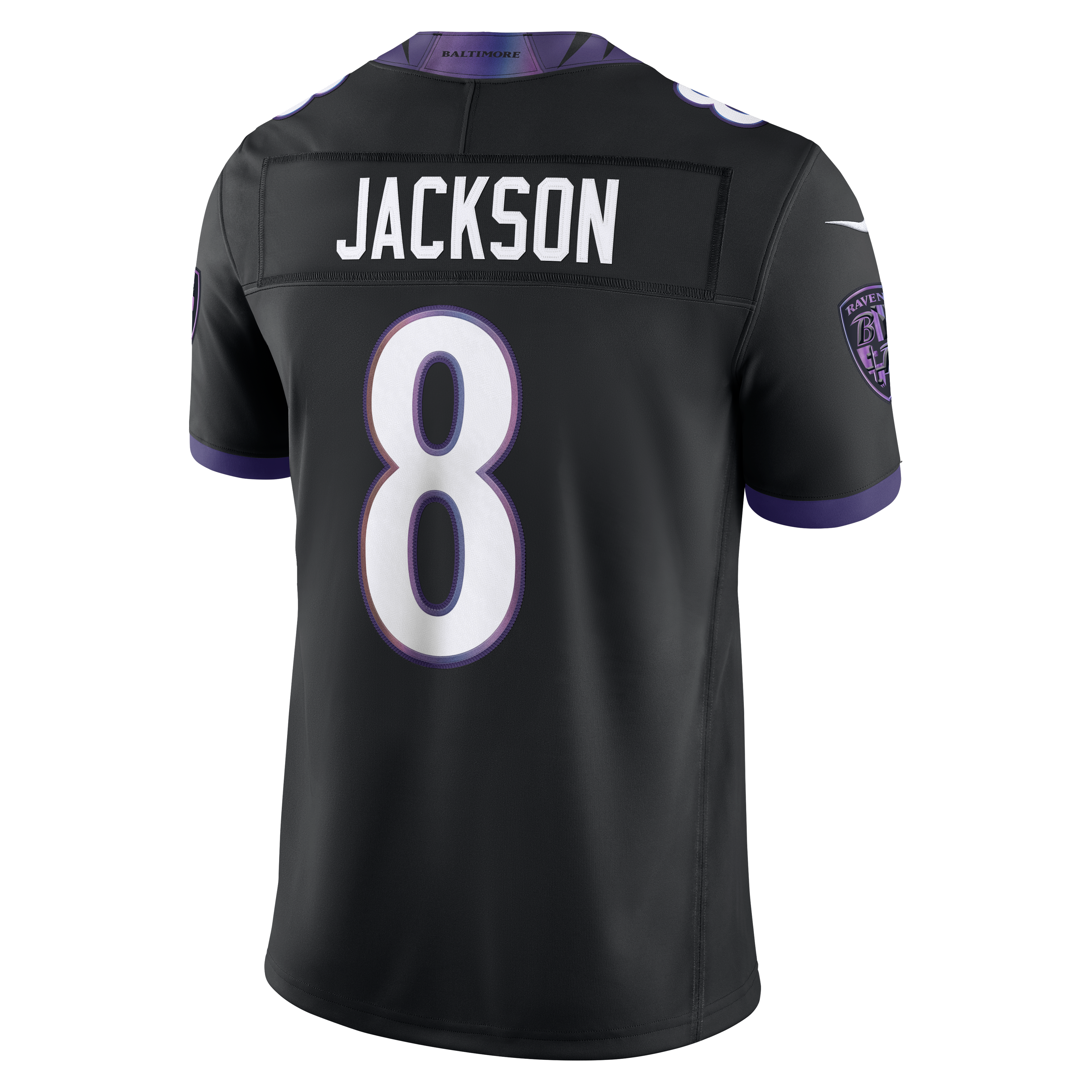 Maillot Nike Lamar Jackson blanc Baltimore Ravens Vapor F.U.S.E. cousu en édition limitée pour homme
