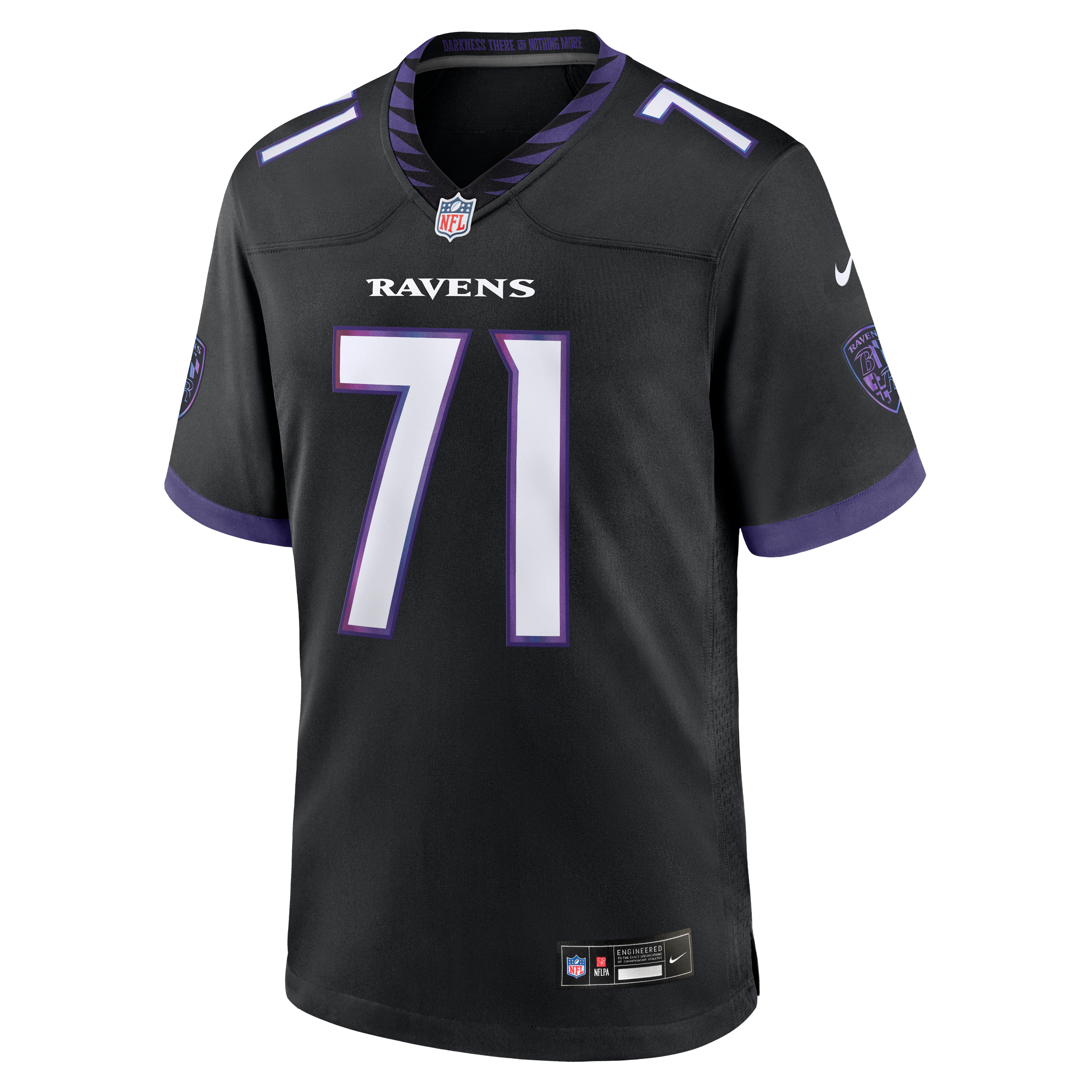 Men's Nike Olaivavega Ioane White Baltimore Ravens Game Jersey