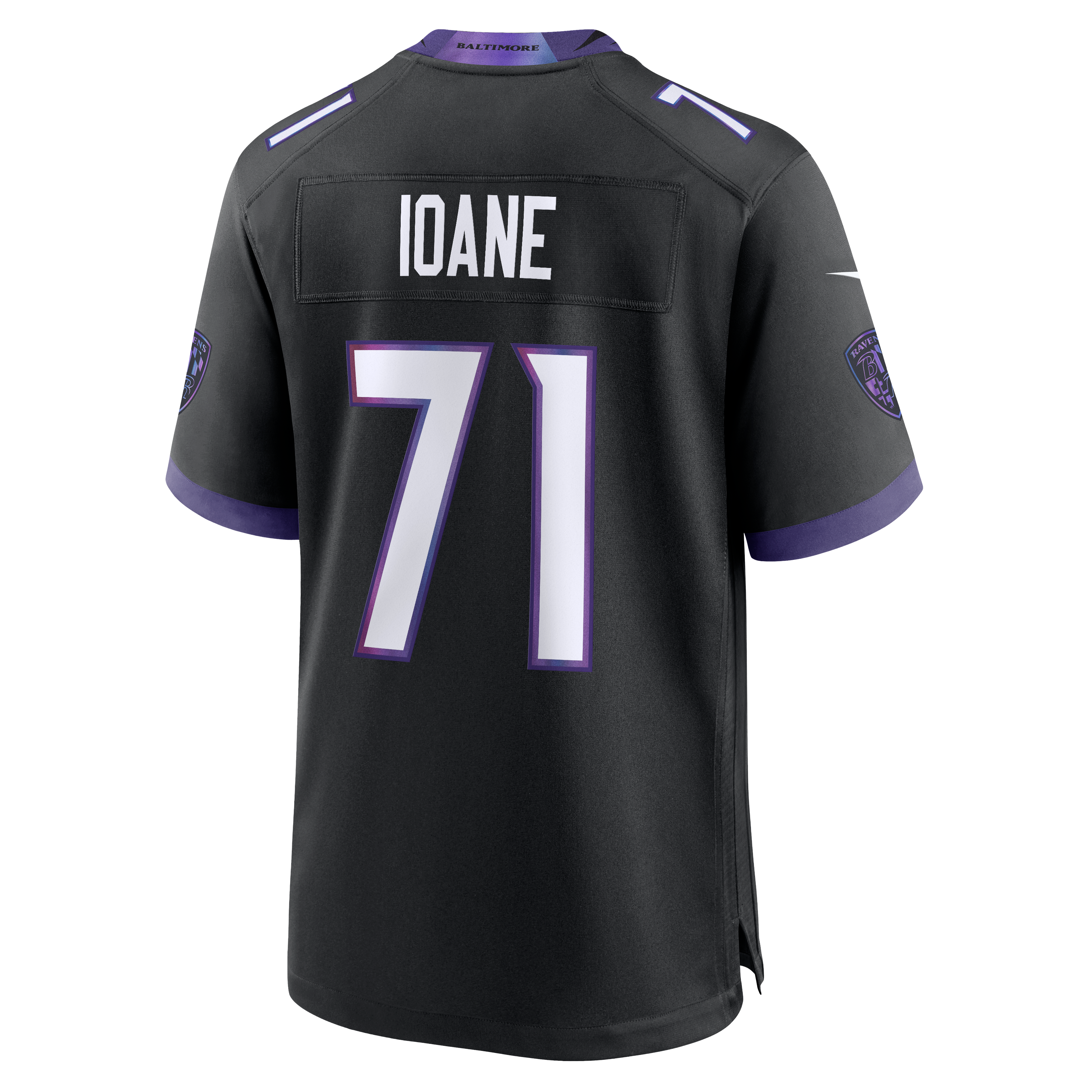 Men's Nike Olaivavega Ioane White Baltimore Ravens Game Jersey