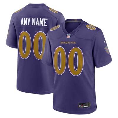  Baltimore Ravens Nike Alternate Custom Game Jersey - Purple