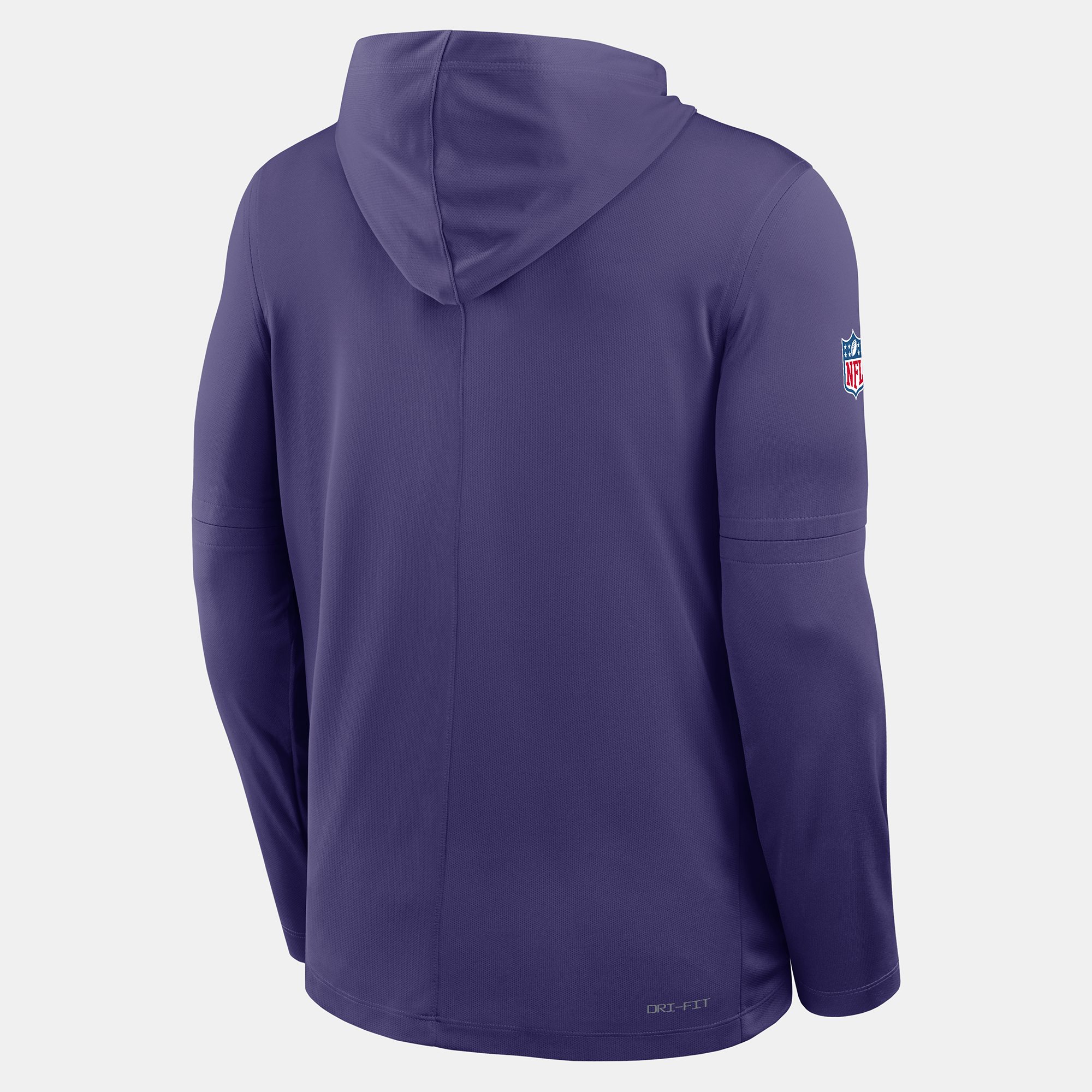 Men's Nike Purple Baltimore Ravens Sideline Alternate Lightweight Long Sleeve Hooded Dri-FIT T-Shirt