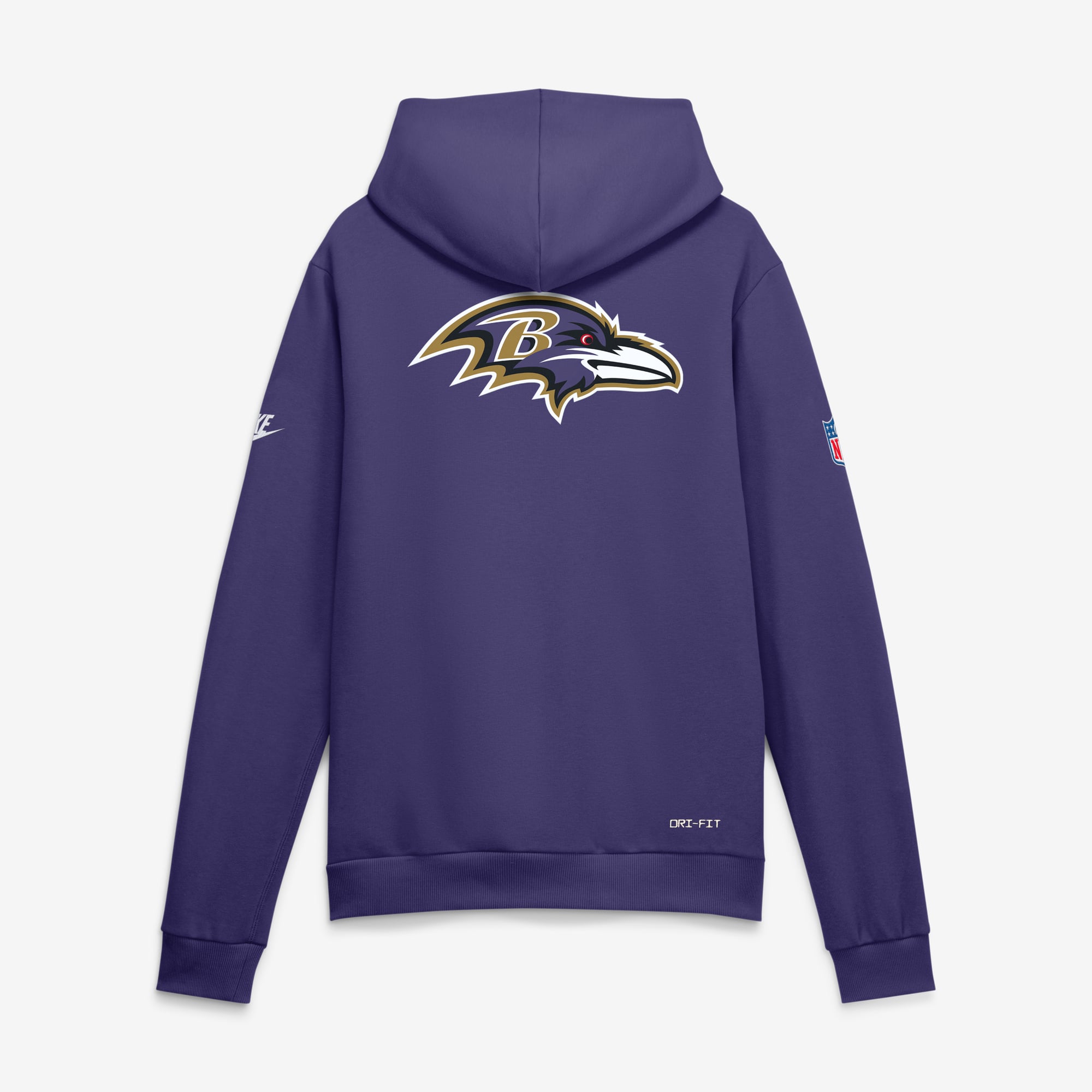 Men's Nike Purple Baltimore Ravens Standard Issue Replay Officials Alternate Dri-FIT Hoodie