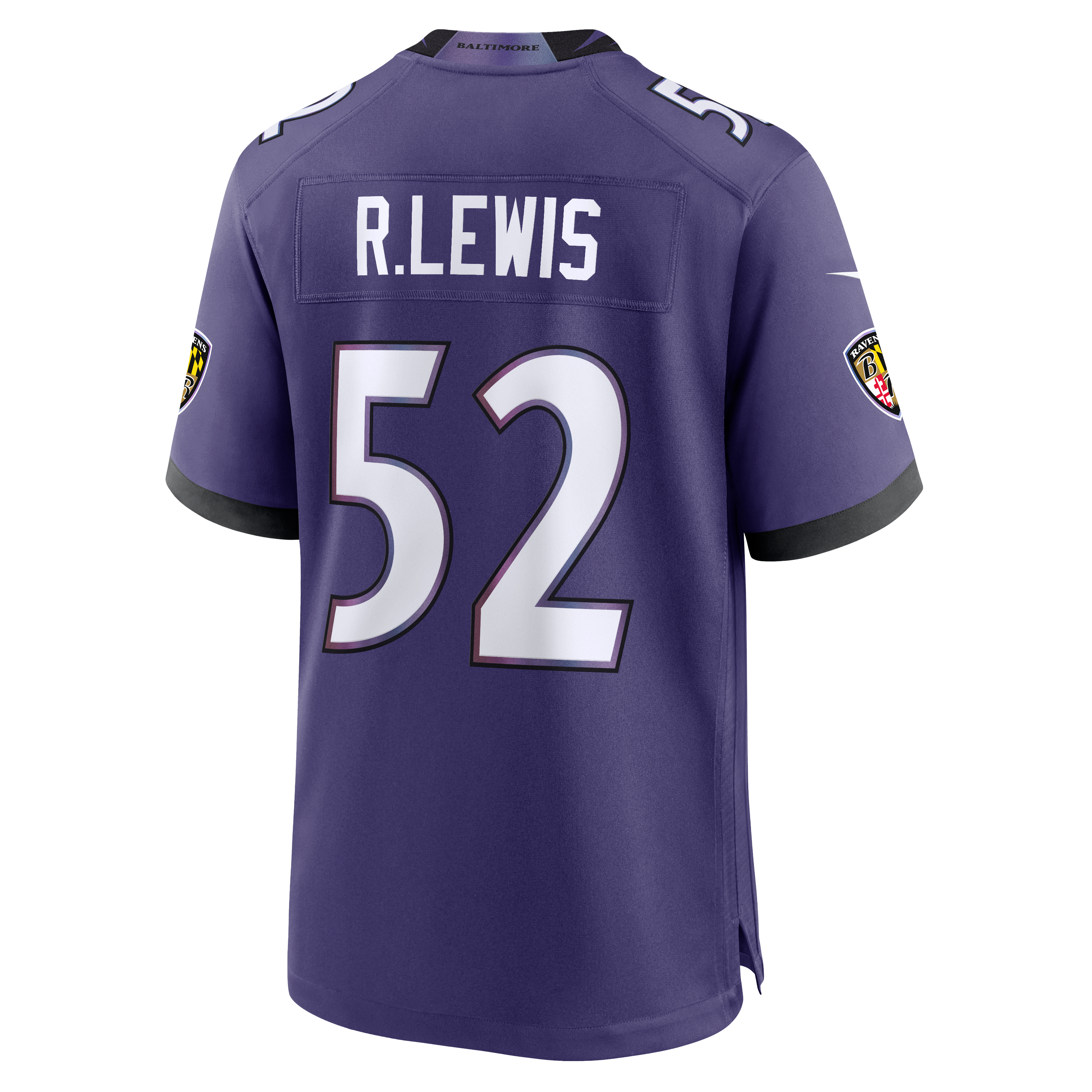 Maillot de match Nike Ray Lewis violet des Ravens Baltimore, joueur retraité