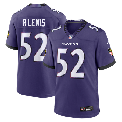 Ray Lewis Baltimore Ravens Nike Retired Player Team Game Jersey - Purple
