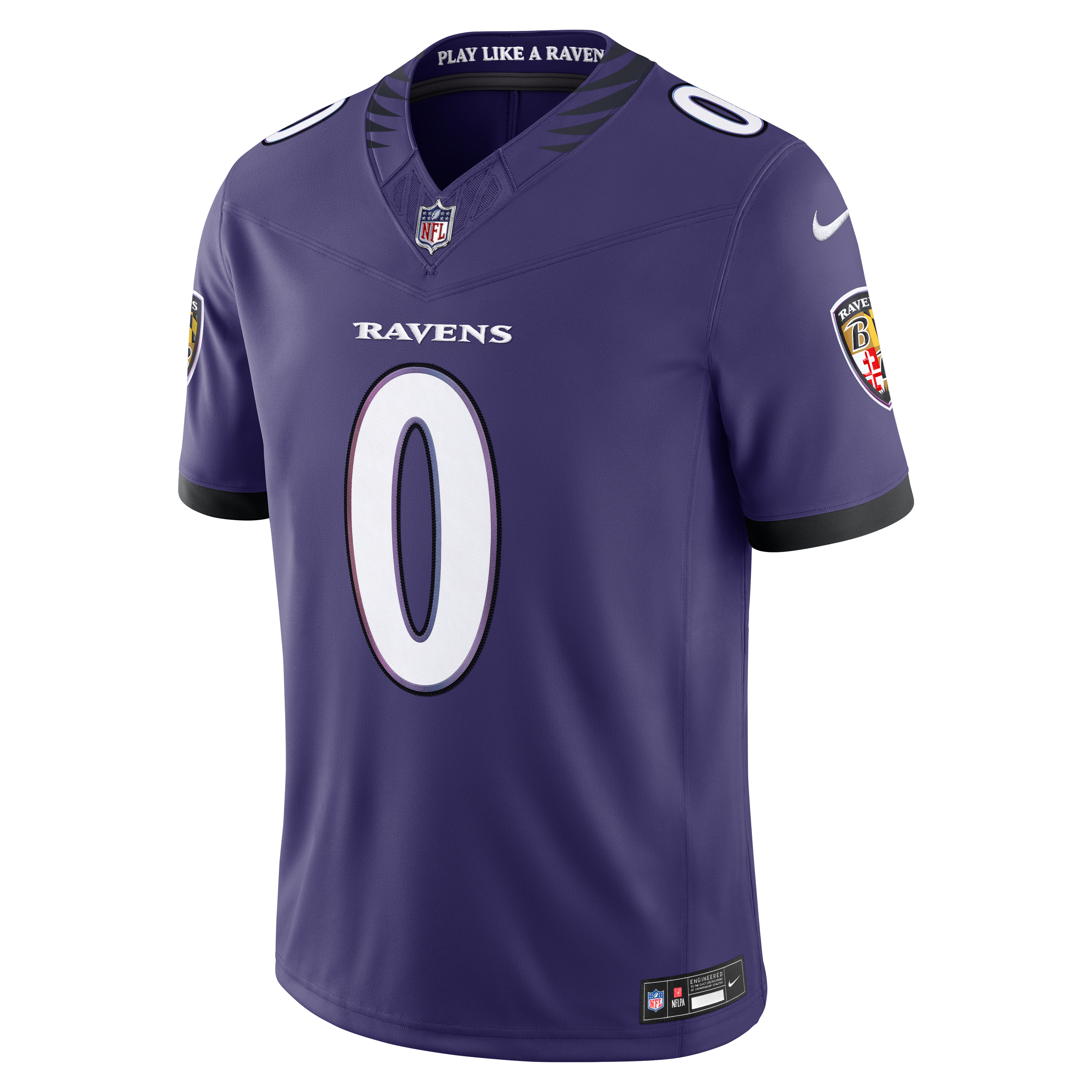 Maillot Nike Roquan Smith violet Baltimore Ravens Team Vapor F.U.S.E. Stitched Limited pour homme