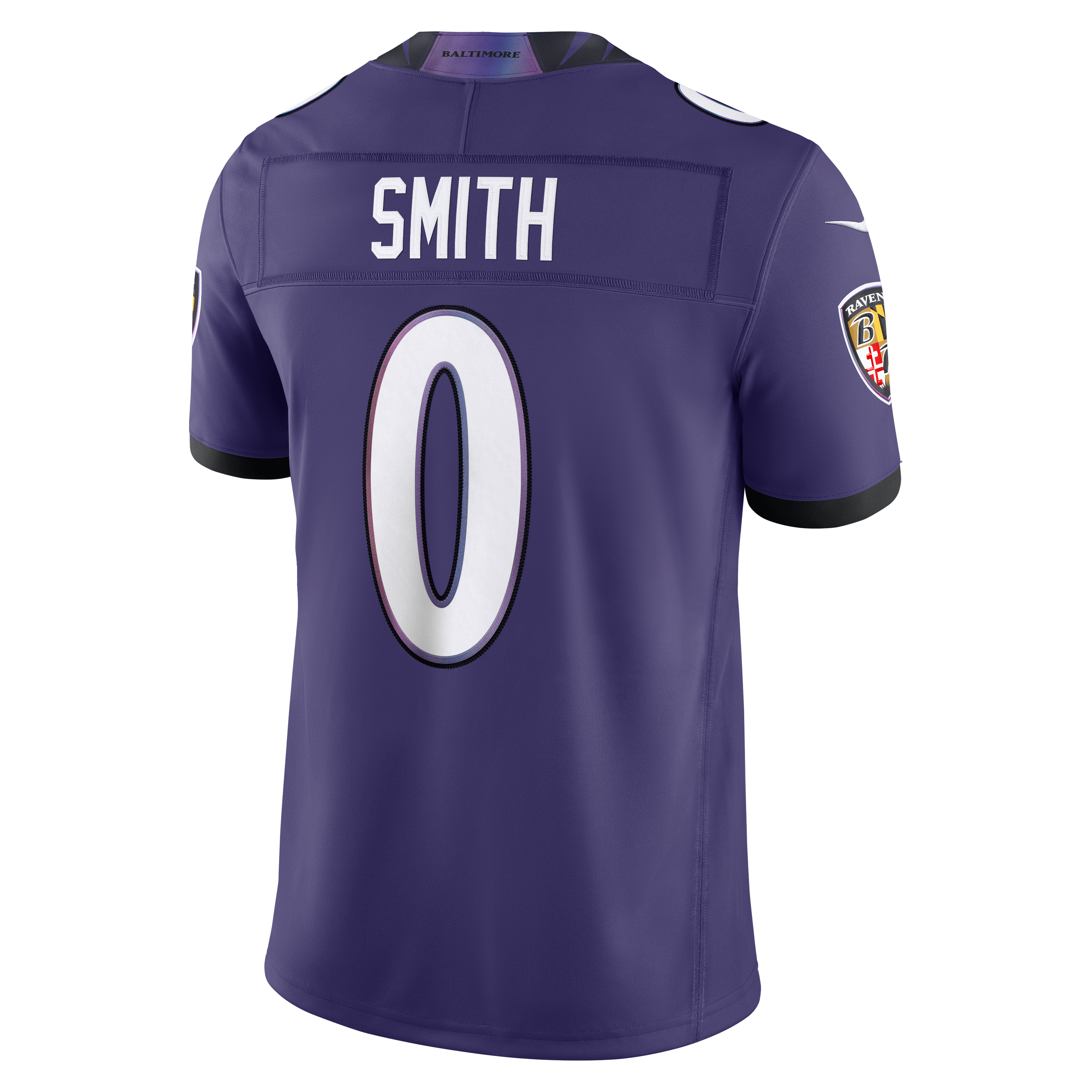 Maillot Nike Roquan Smith violet Baltimore Ravens Team Vapor F.U.S.E. Stitched Limited pour homme