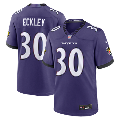 Ryan Eckley Baltimore Ravens Nike Team Game Jersey - Purple