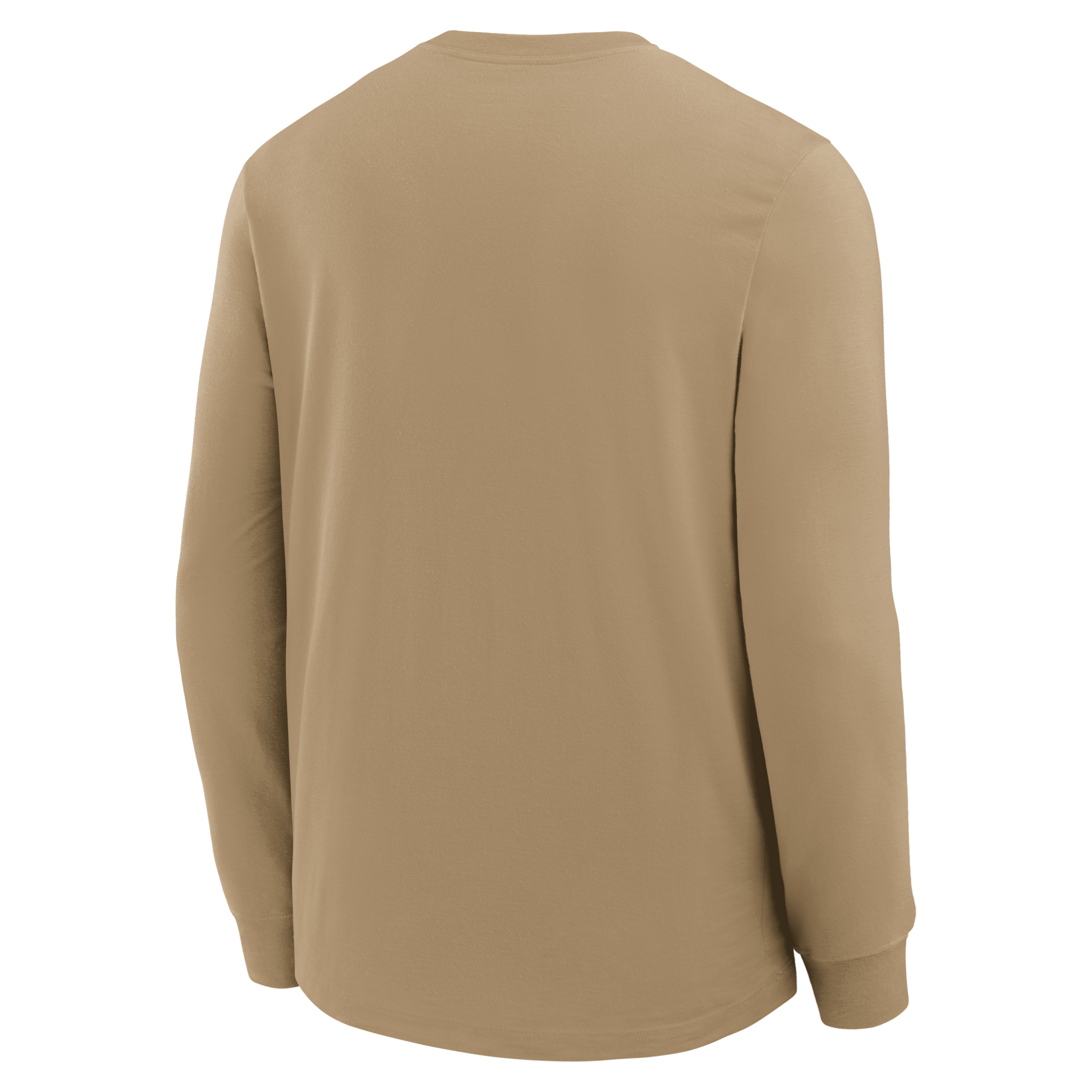 Men's Nike Tan Baltimore Ravens Blitz Package Rewind Slub Dri-FIT Long Sleeve T-Shirt