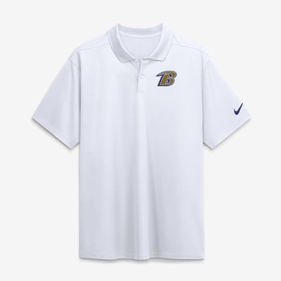  Baltimore Ravens Nike Heritage Roots Victory Dri-FIT Polo - White