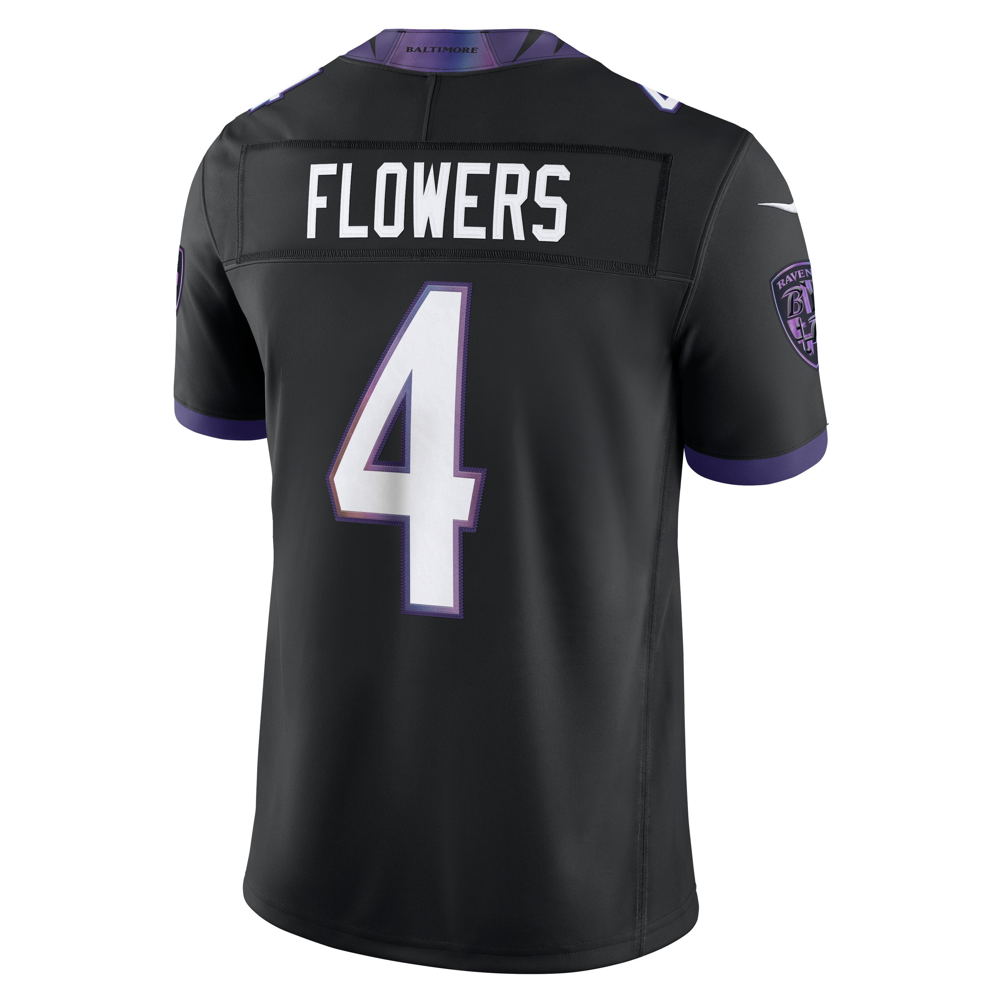 Maillot Nike Zay Flowers blanc Baltimore Ravens Vapor F.U.S.E. édition limitée cousue pour homme