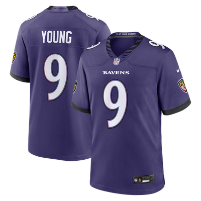 Zion Young Baltimore Ravens Nike Team Game Jersey - Purple