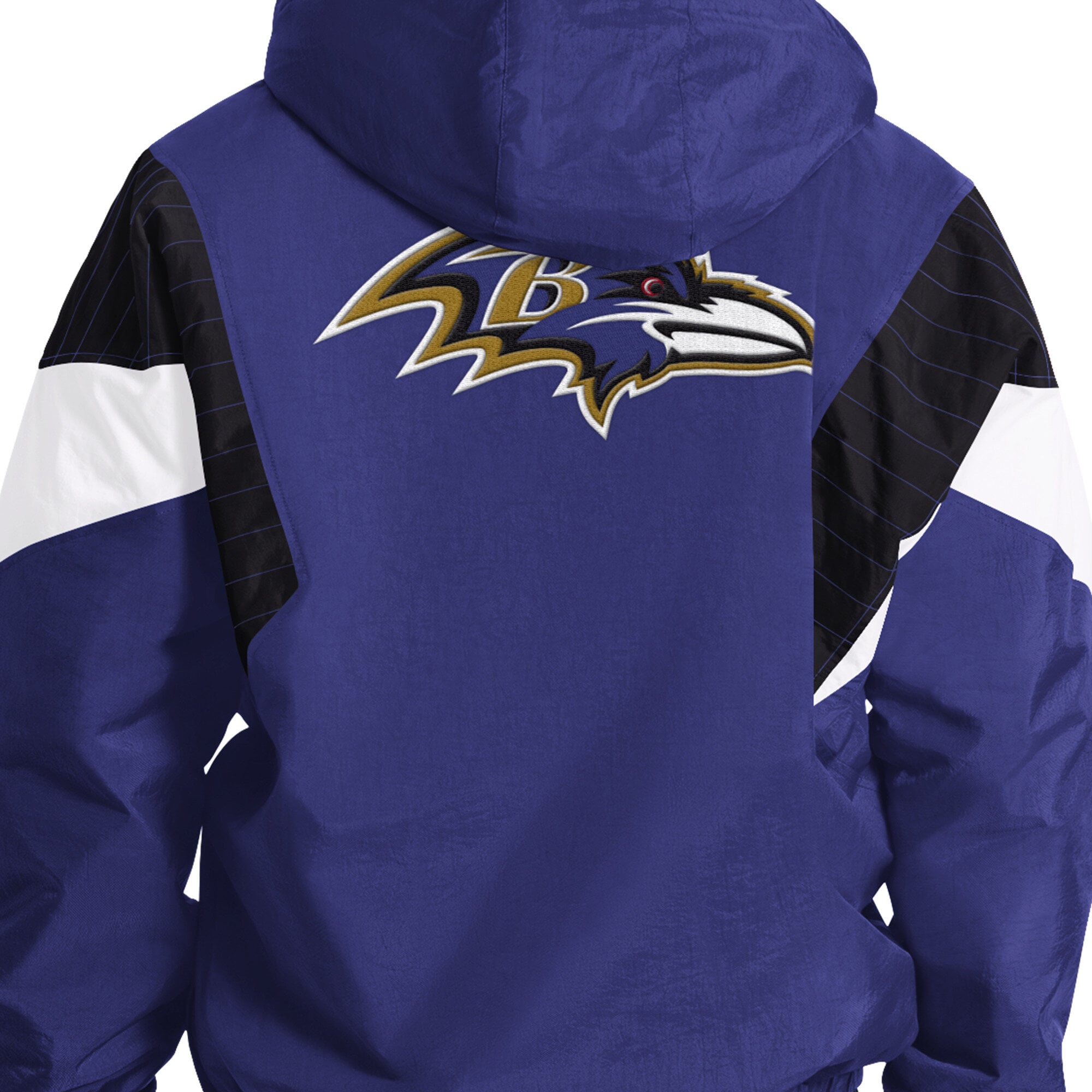 Veste à capuche demi-zip Starter violette Baltimore Ravens pour homme