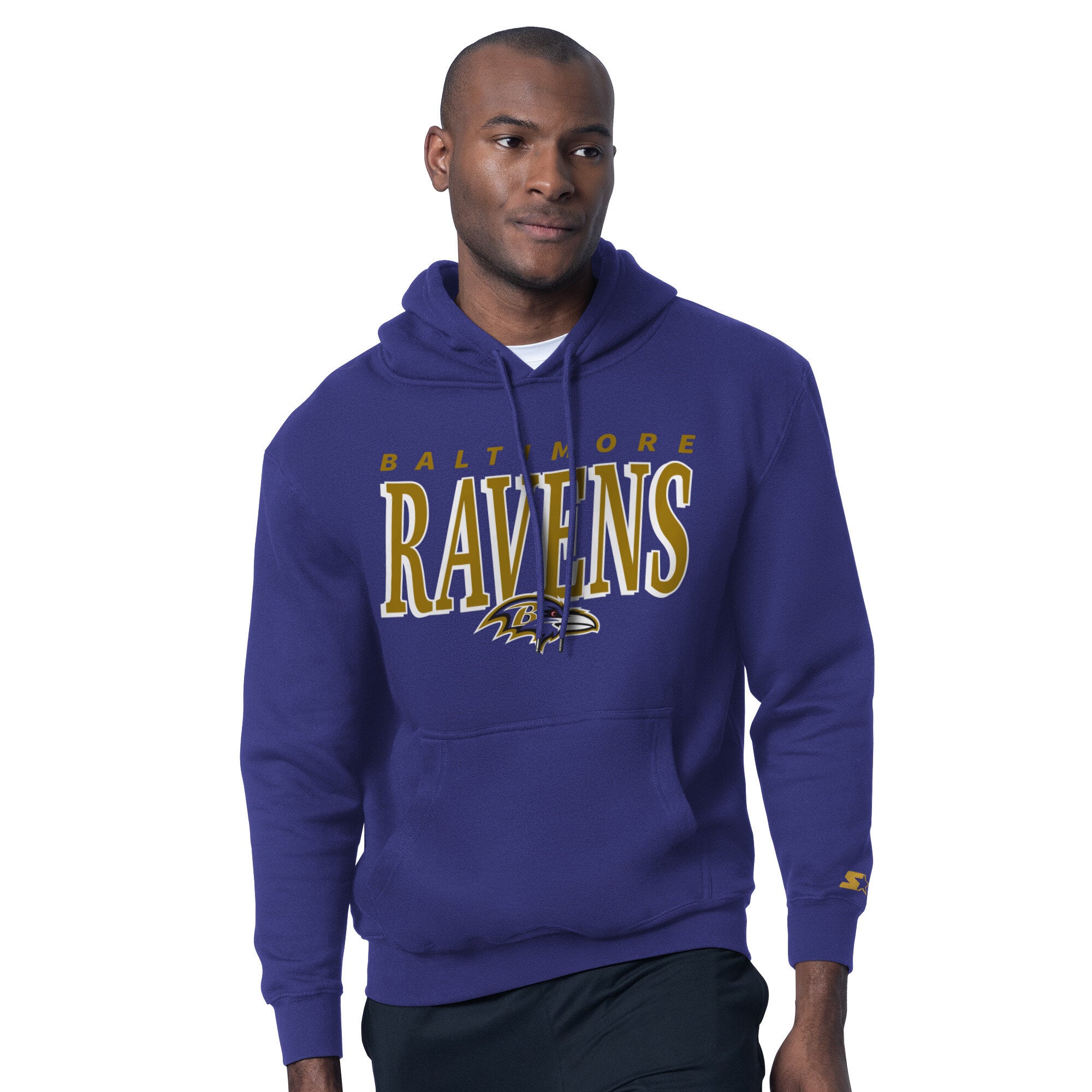 Ensemble t-shirt et sweat à capuche Starter violet avec logo des Ravens de Baltimore pour homme