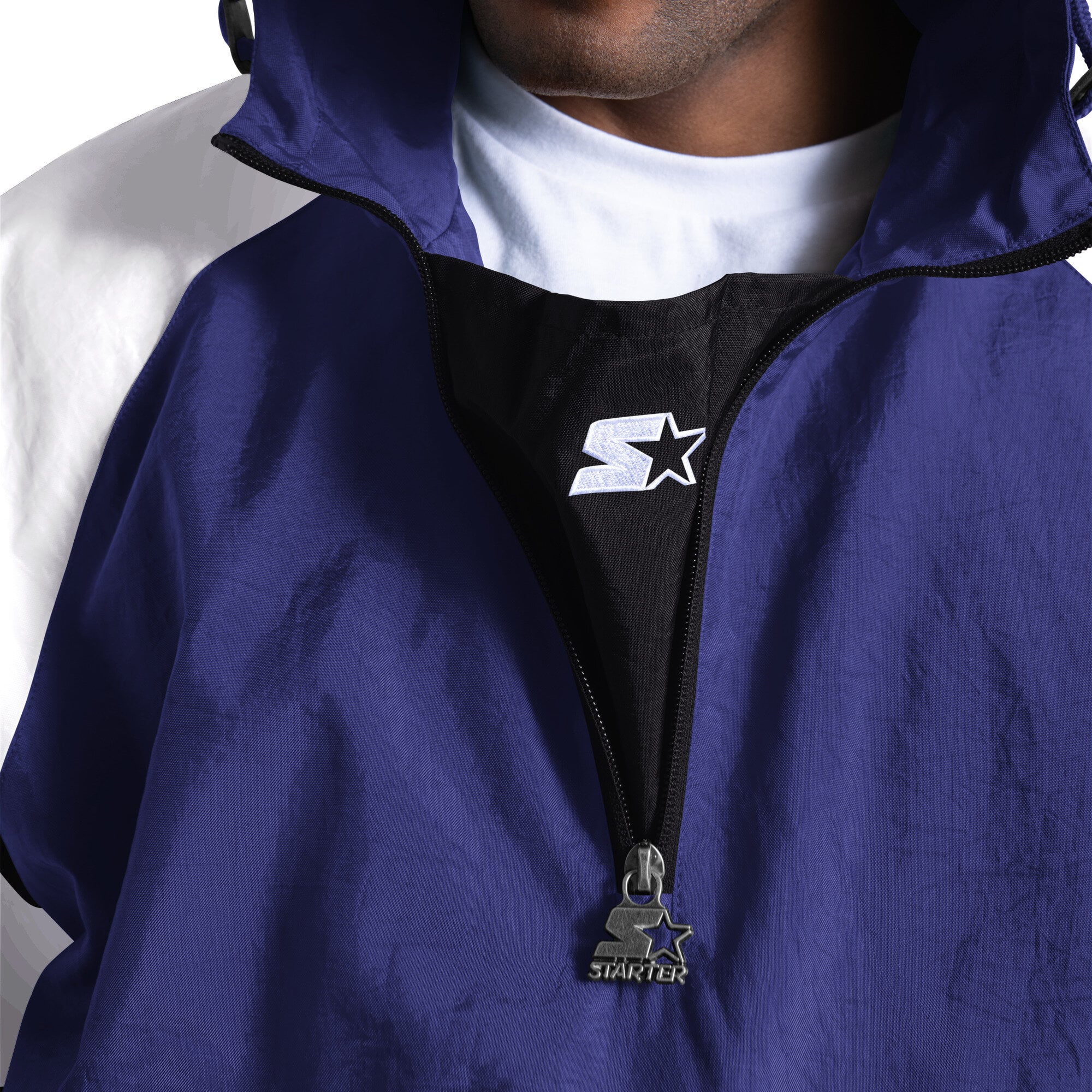 Veste Starter violette Baltimore Ravens Street Cut à demi-zip pour homme