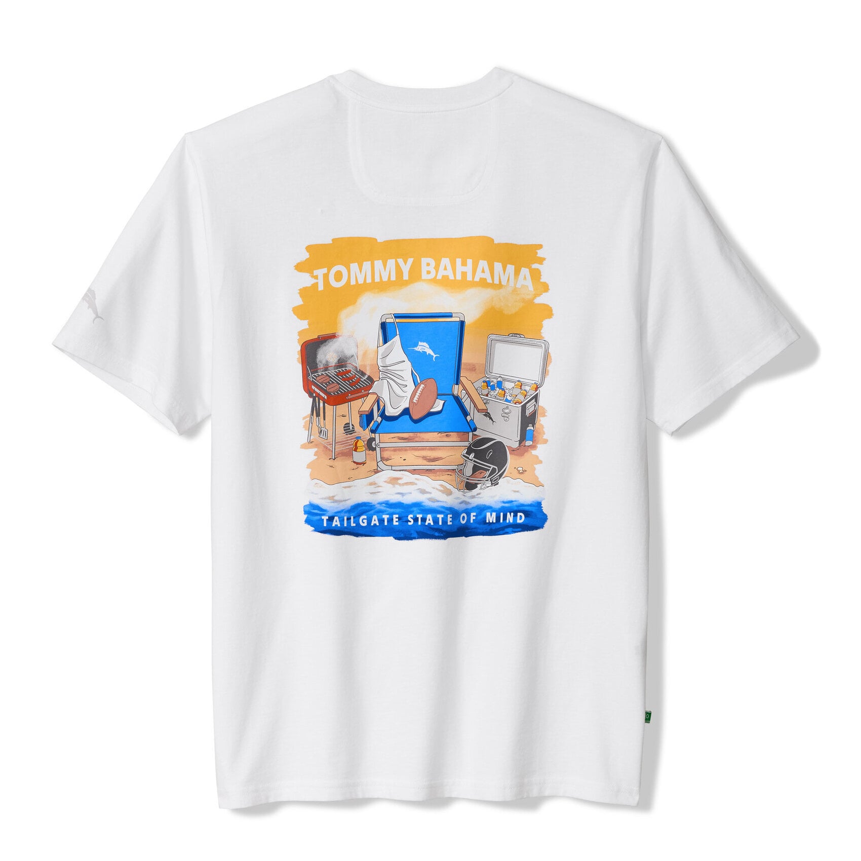 Men's Tommy Bahama White Baltimore Ravens Tailgate State of Mind T-Shirt