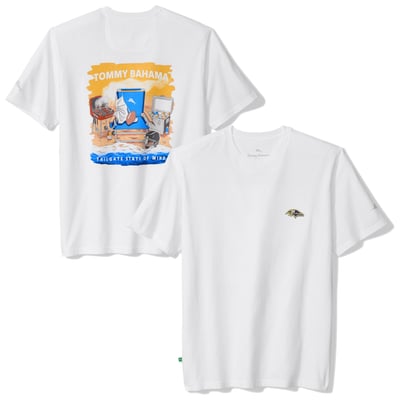 Baltimore Ravens Tommy Bahama Tailgate State of Mind T-Shirt - White