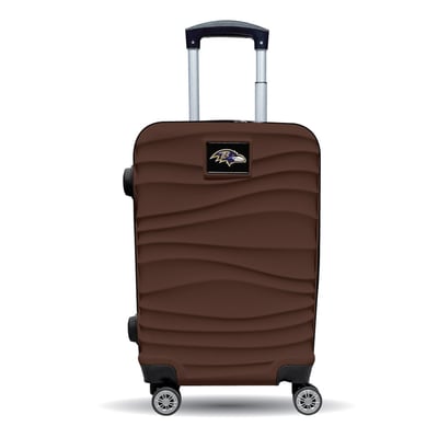 Baltimore Ravens MOJO Brown Color Blitz Carry-On Hardcase Spinner Luggage
